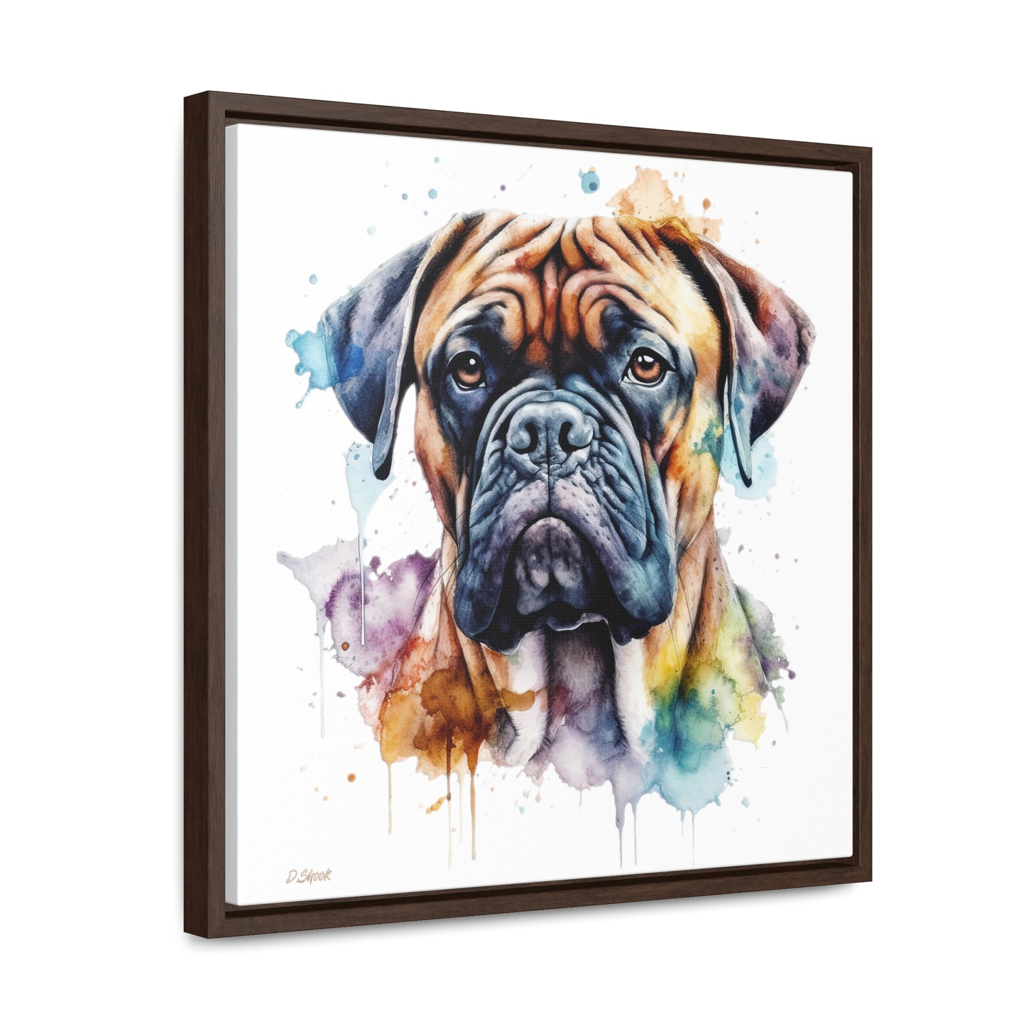 Bullmastiff 1 Gallery Canvas Wraps, Square Frame