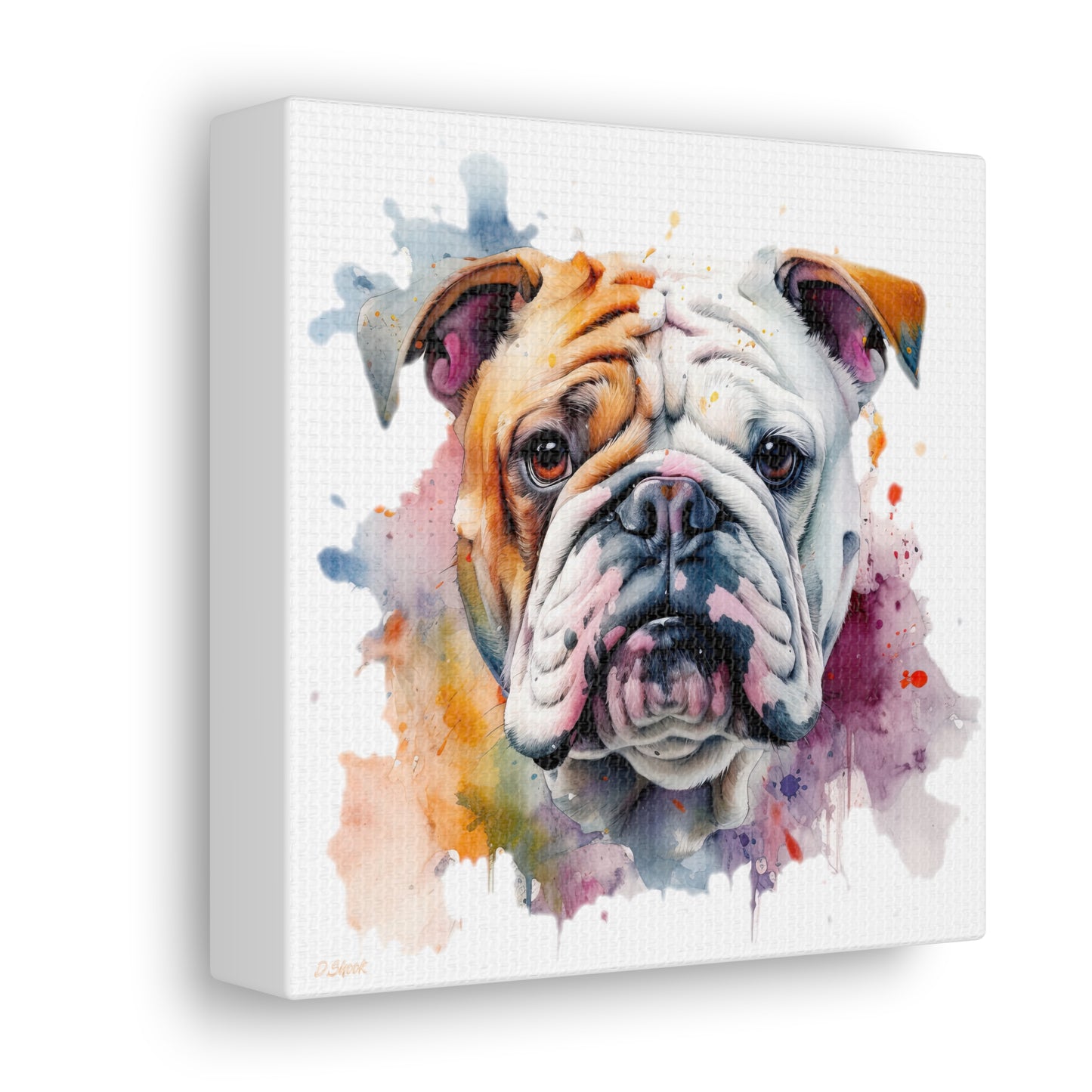 bulldog 1 Canvas Gallery Wraps