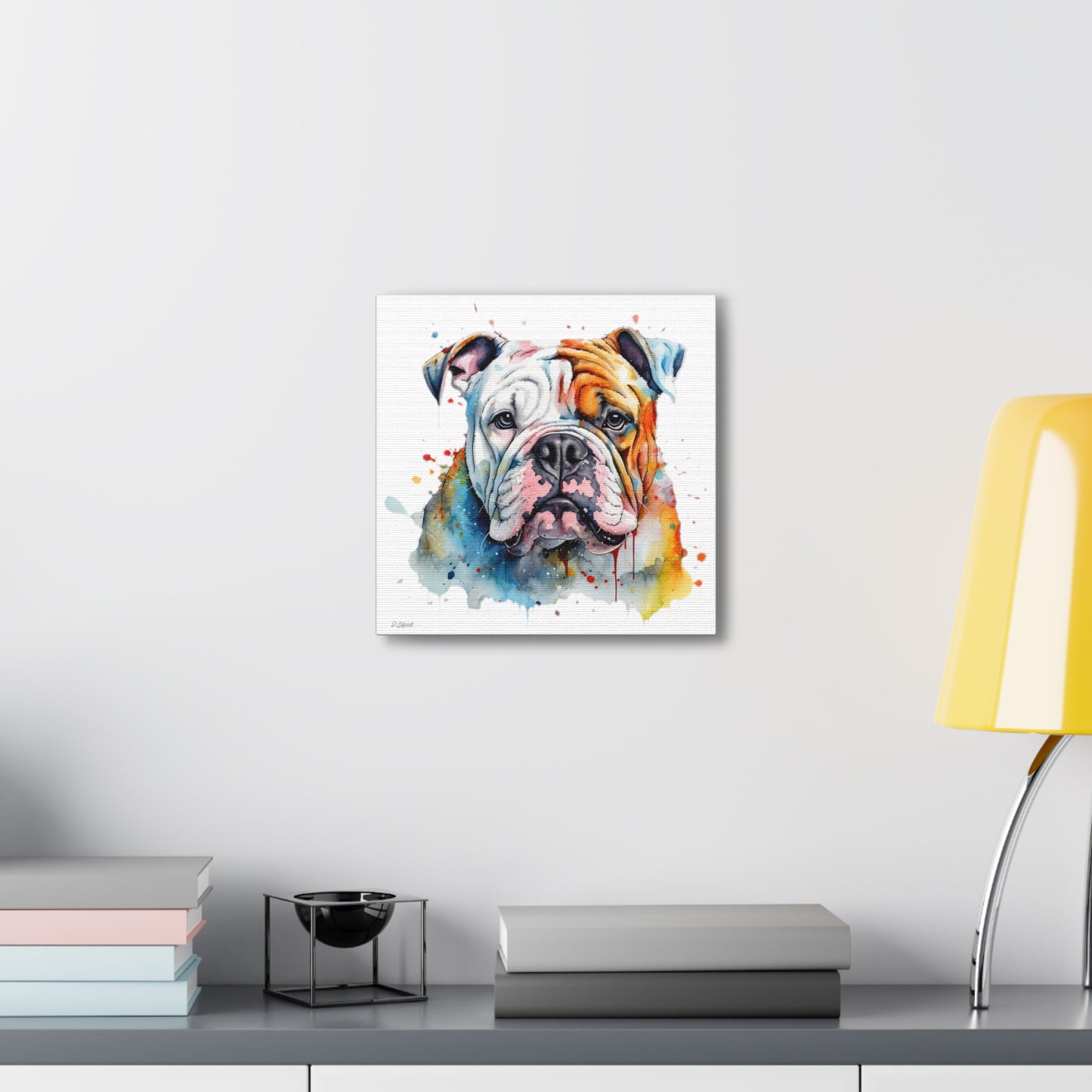 bulldog 3 Canvas Gallery Wraps