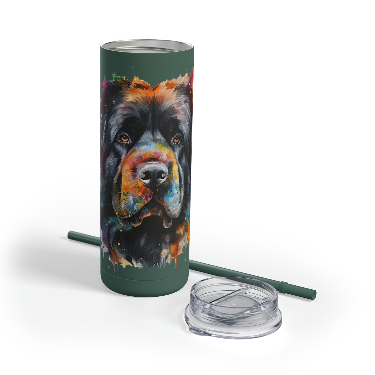 Newfoundland Dog 2 Maars Maker Skinny Matte Tumbler, 20oz