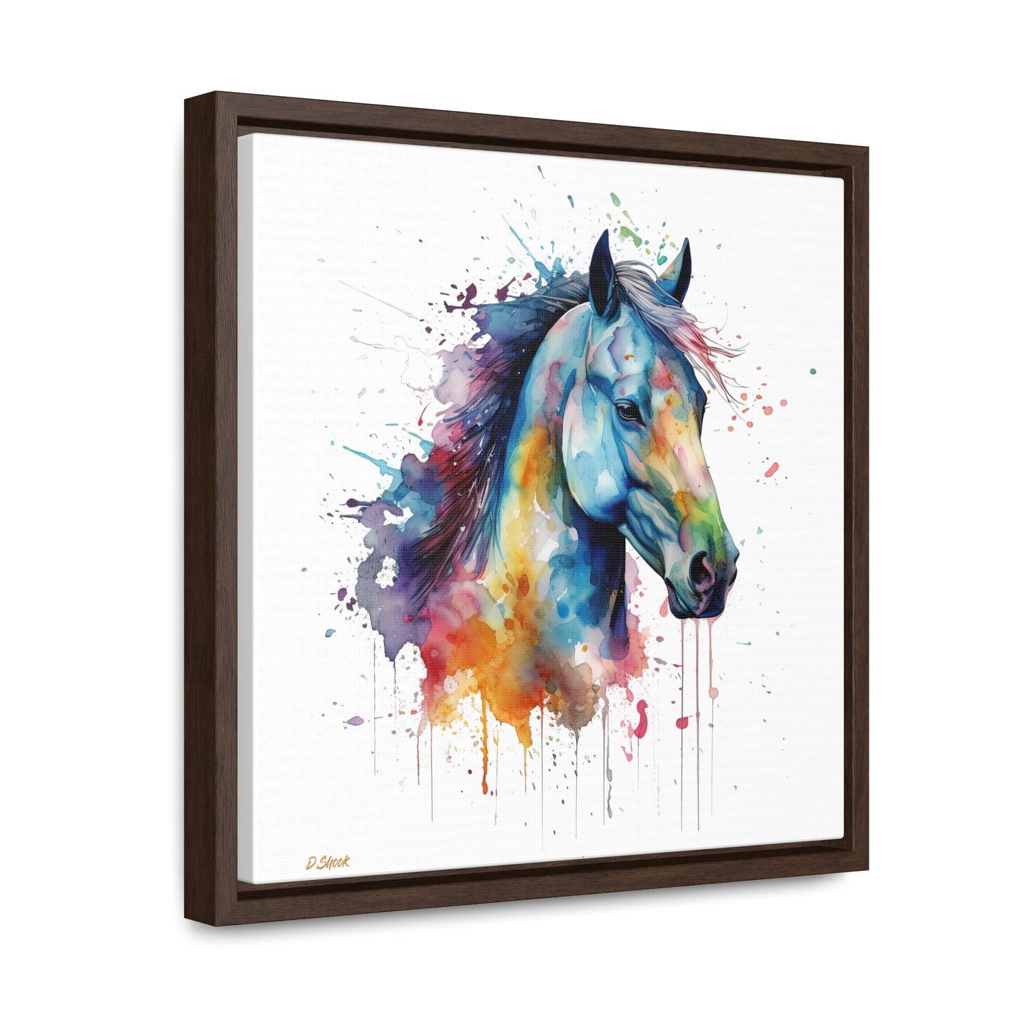Horse Rescue 13 Gallery Canvas Wraps, Square Frame