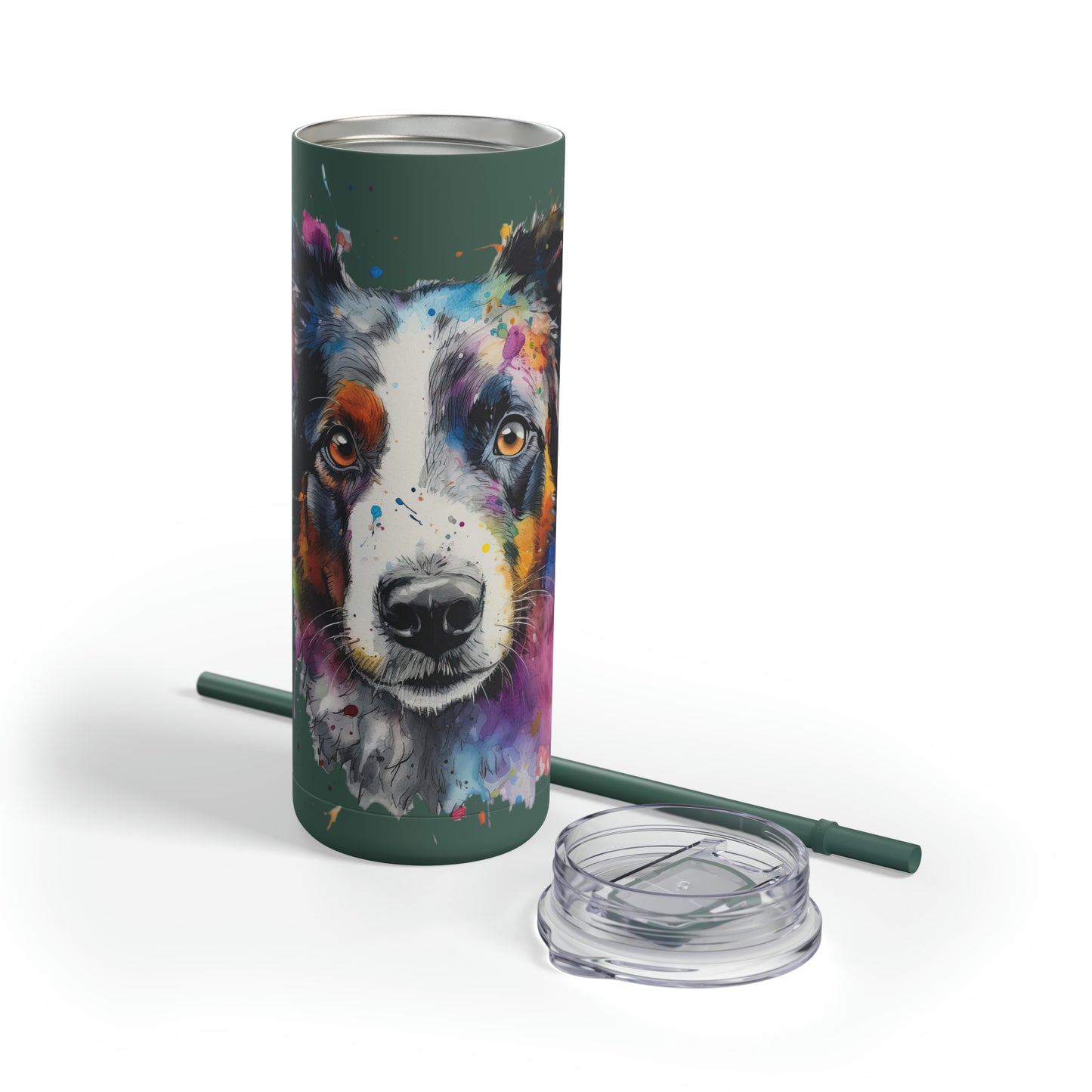 Border Collie 1 Maars Maker Skinny Matte Tumbler, 20oz