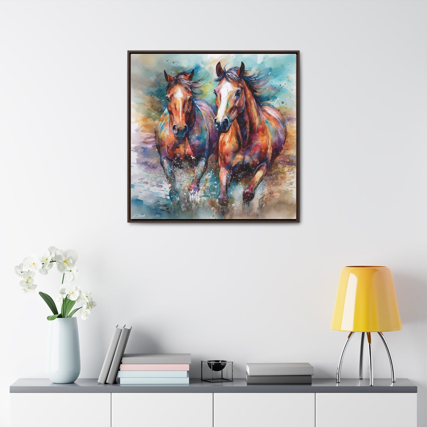 Horse Rescue 7 Gallery Canvas Wraps, Square Frame