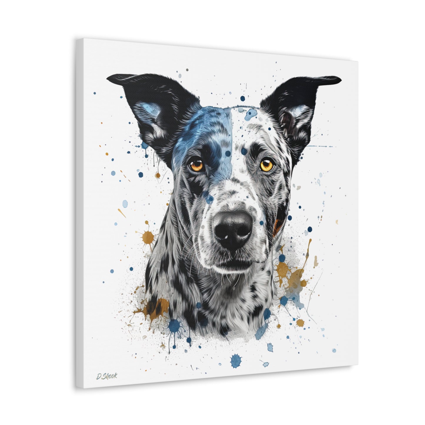 Blue Heeler 4 Canvas Gallery Wraps