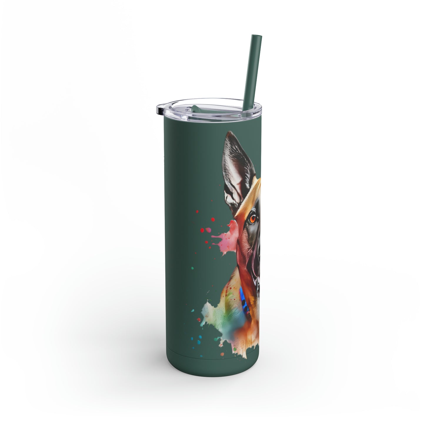 Belgium Malinois 4 Maars Maker Skinny Matte Tumbler, 20oz