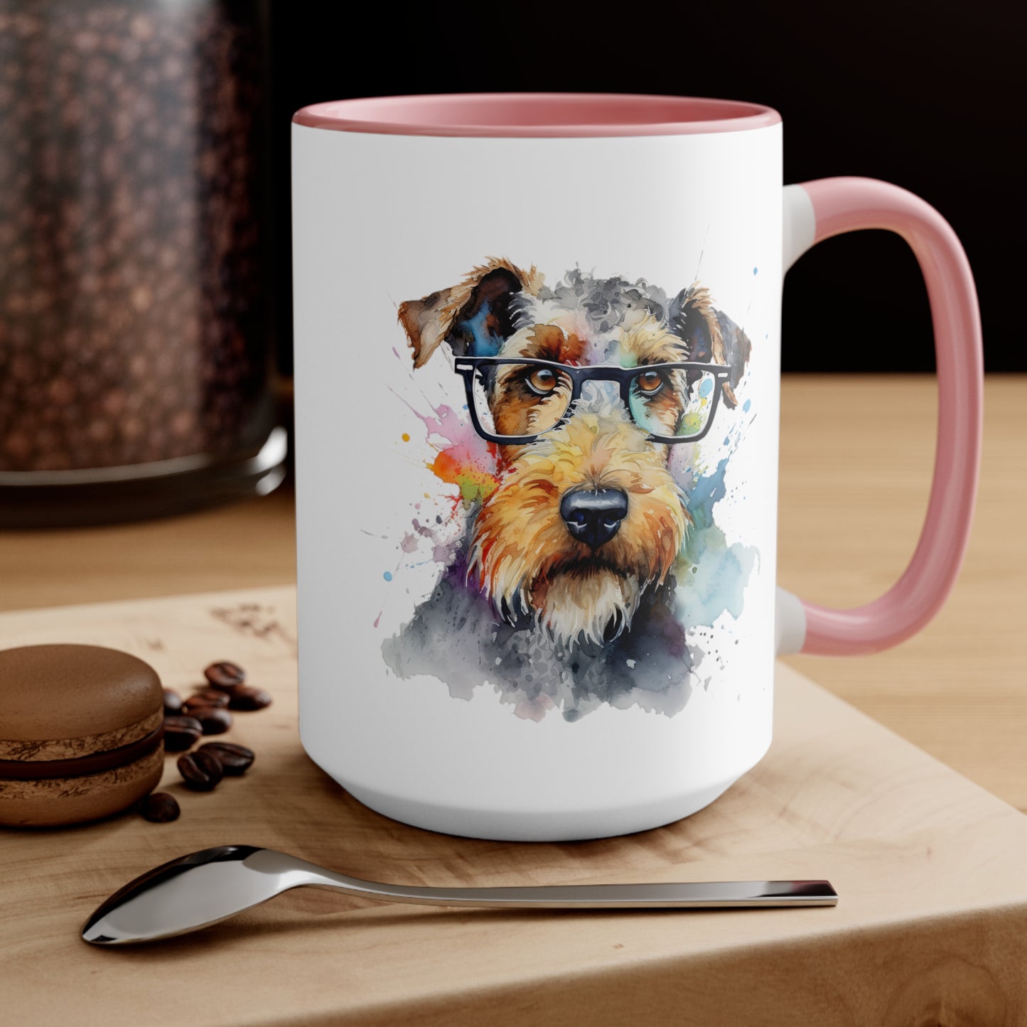 Airedale Terrier 7 Accent Mugs