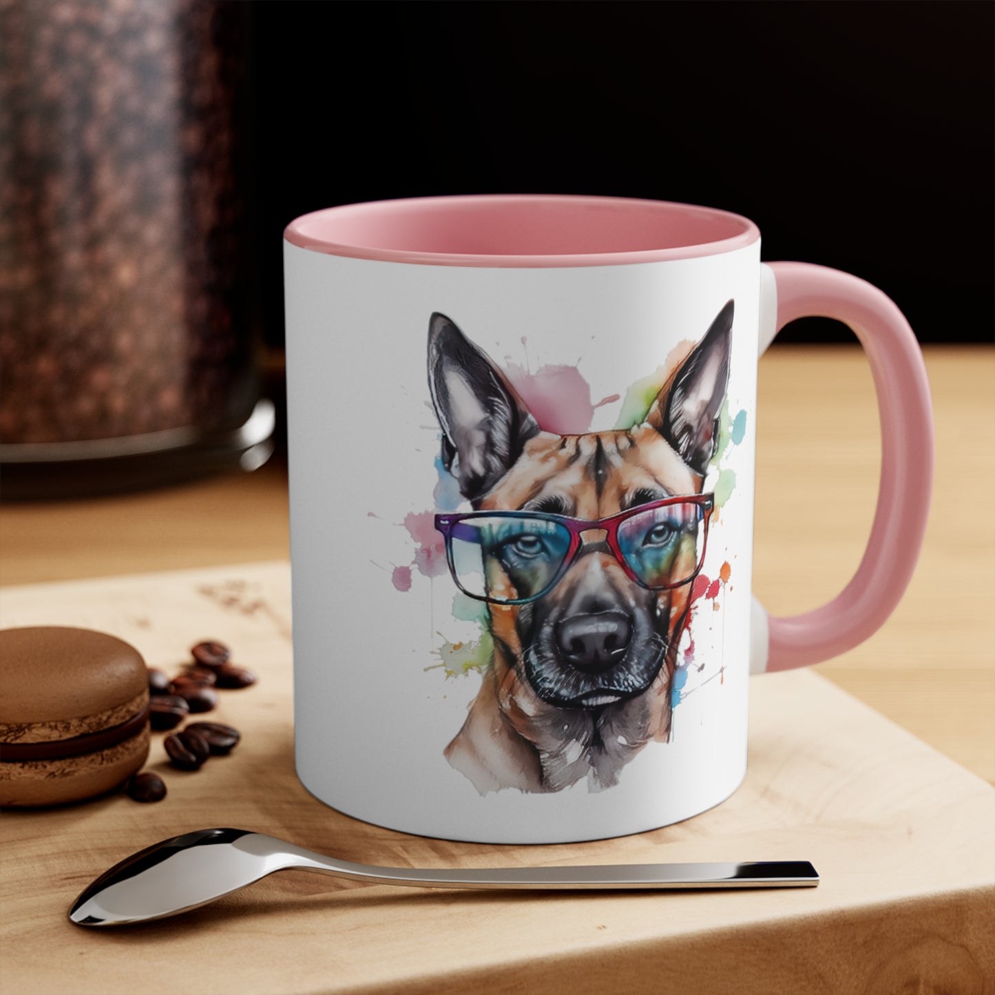Belgium Malinois 5 Accent Mugs