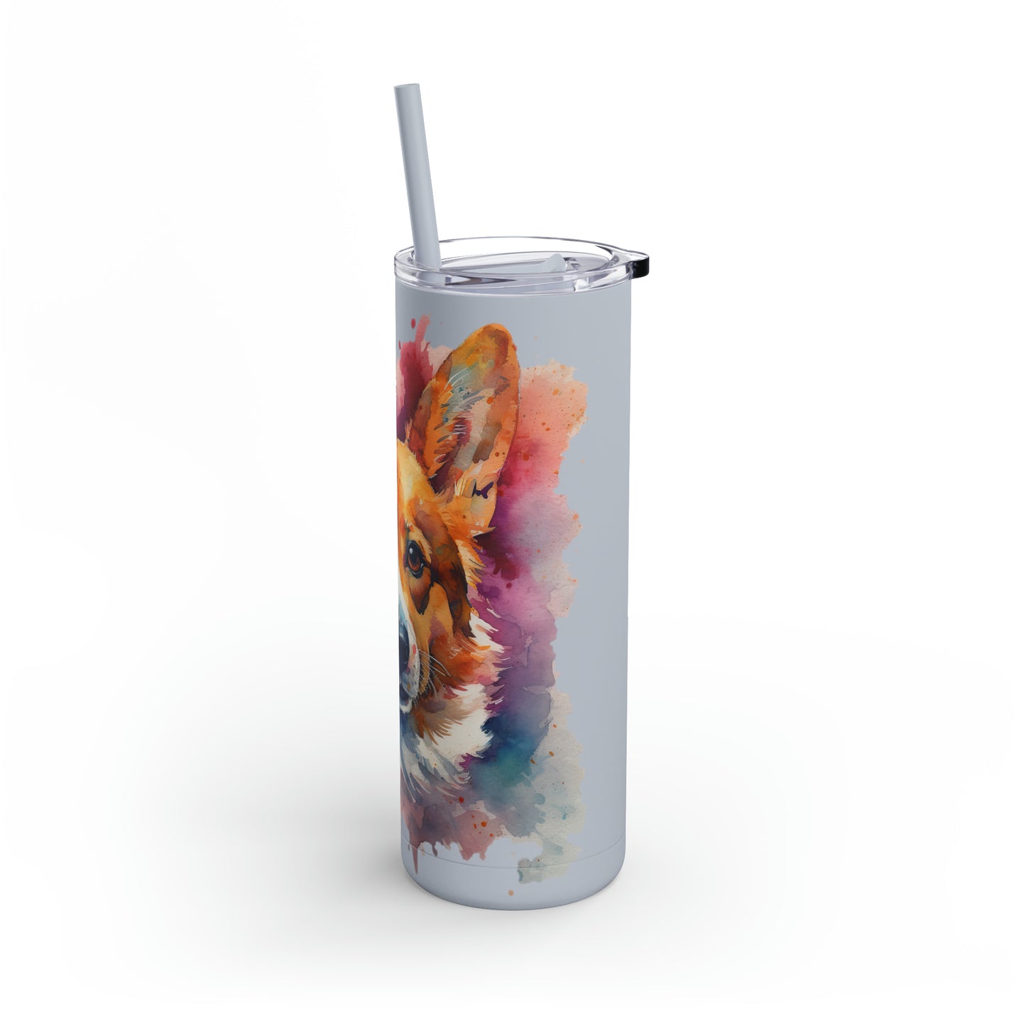 Pembroke Welsh Corgi 1 Maars Maker Skinny Matte Tumbler, 20oz
