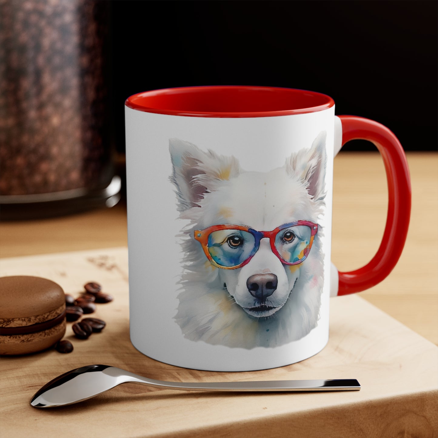American Eskimo Dog 5 Accent Mugs