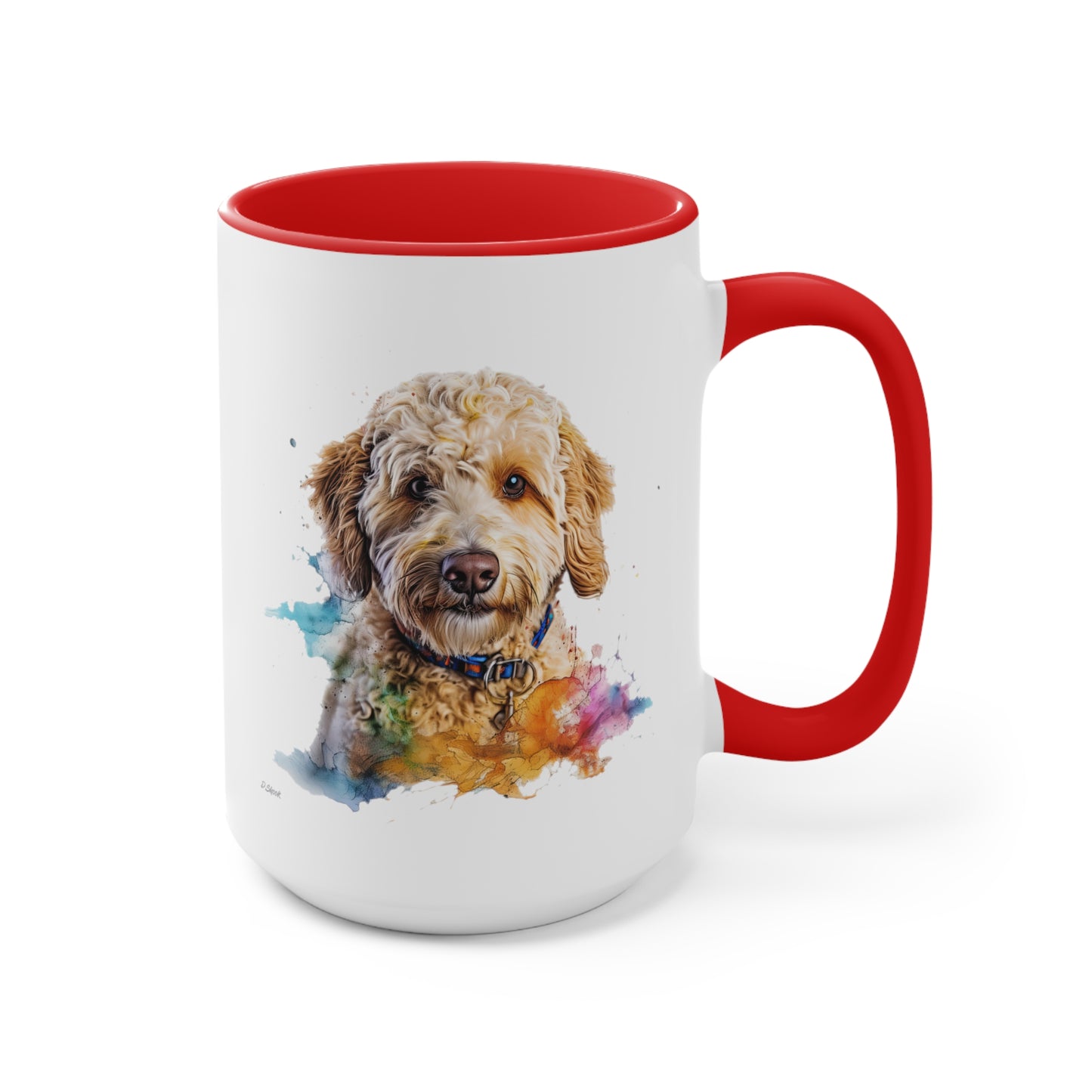 Mini Golden Doodle 3 Accent Mugs