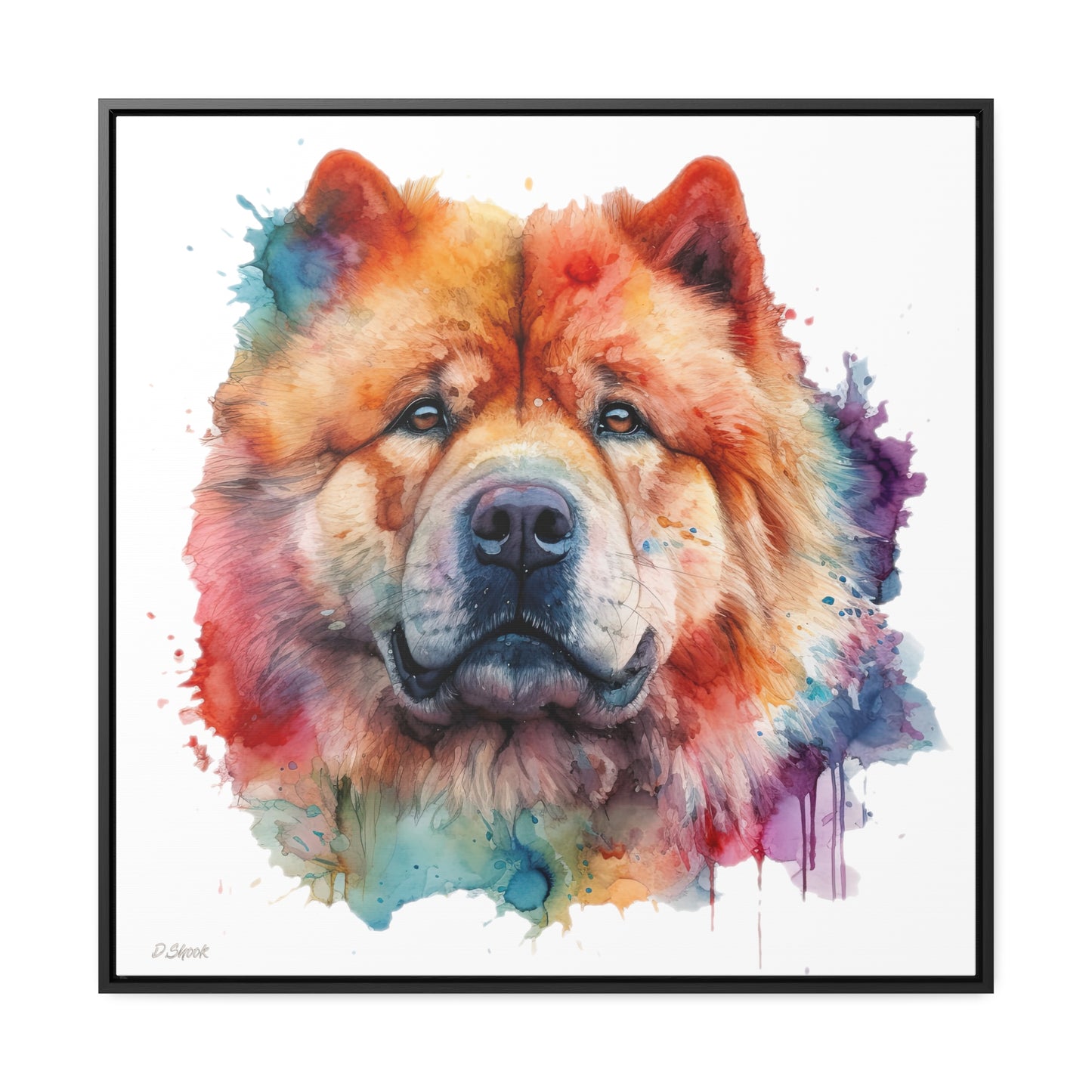 Chow Chow 2 Gallery Canvas Wraps, Square Frame