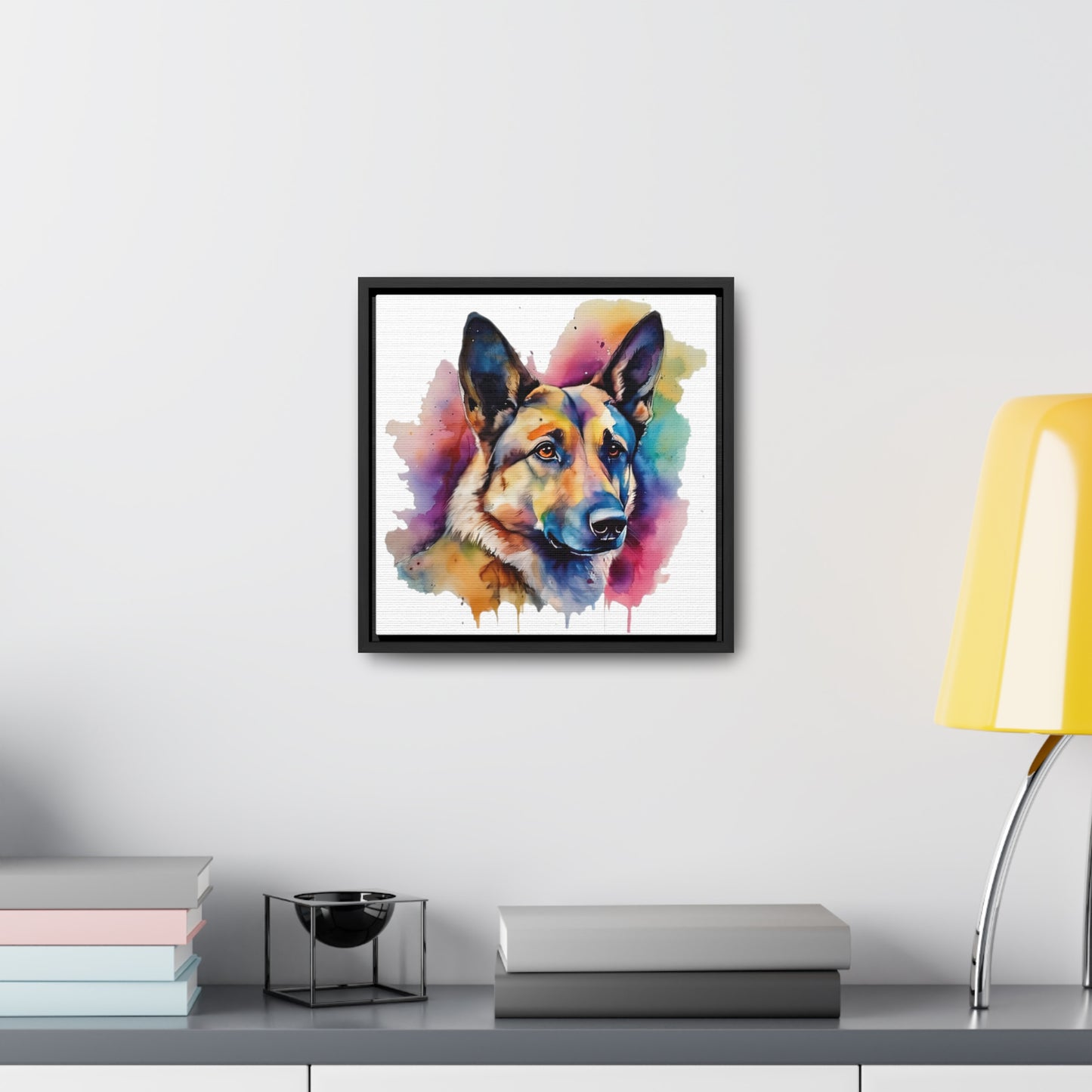 German Sheppard 3B Gallery Canvas Wraps, Square Frame