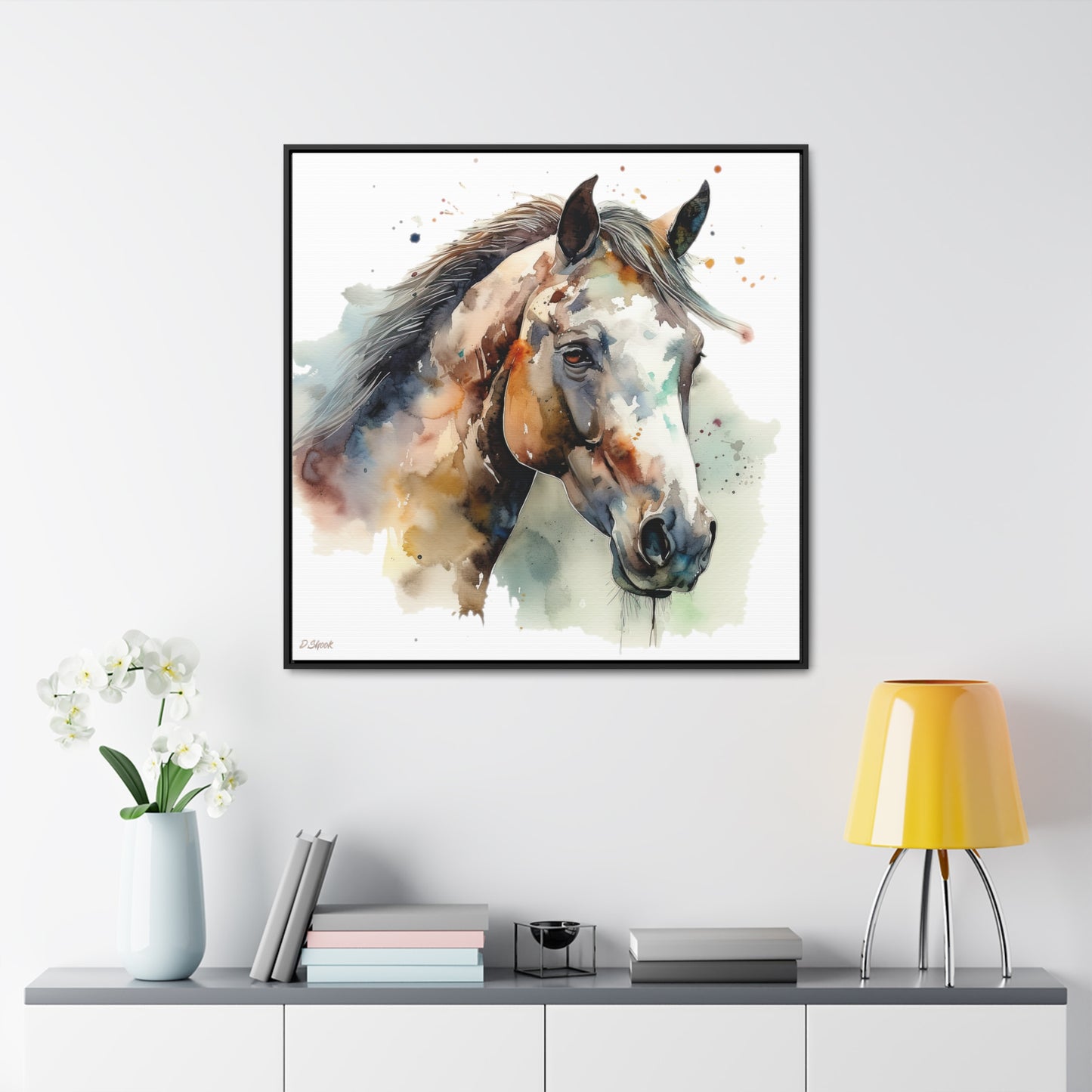 Horse Rescue 22 Gallery Canvas Wraps, Square Frame