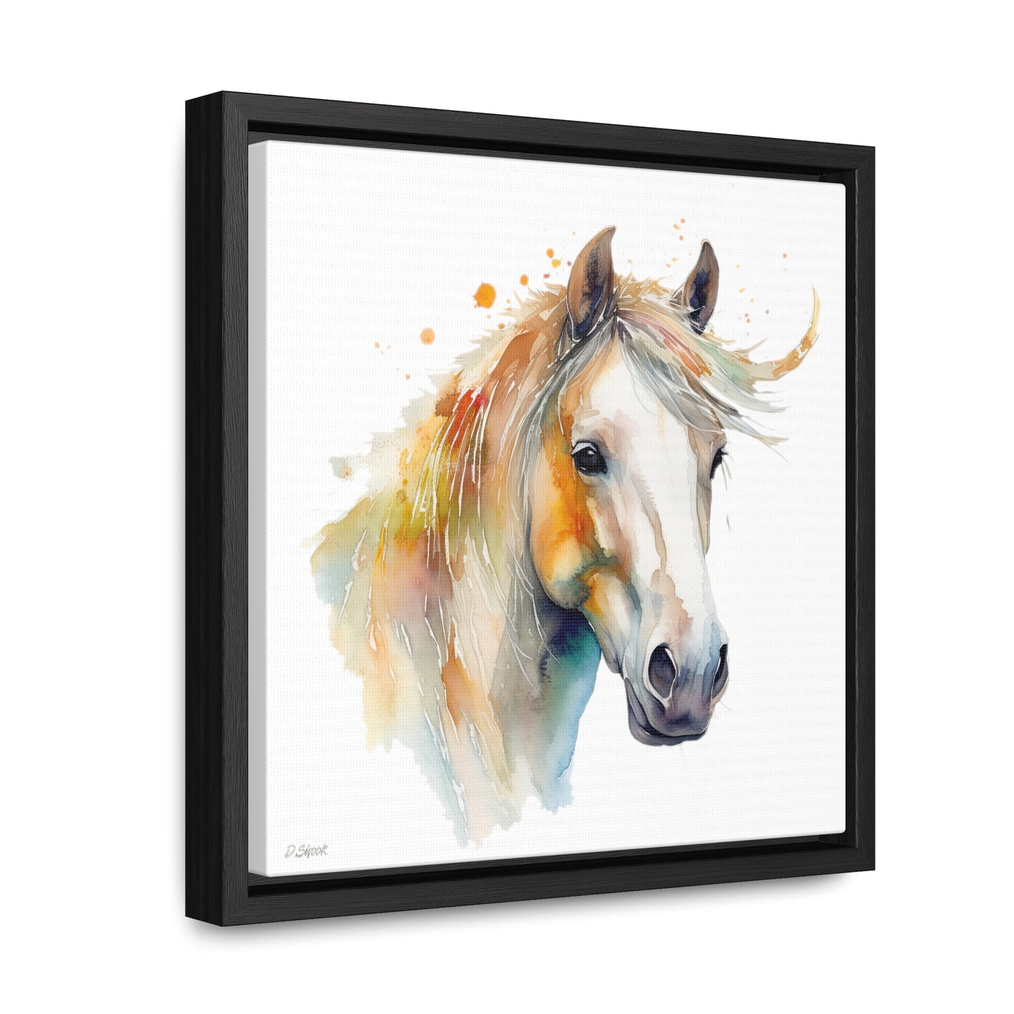 Horse Rescue 21 Gallery Canvas Wraps, Square Frame