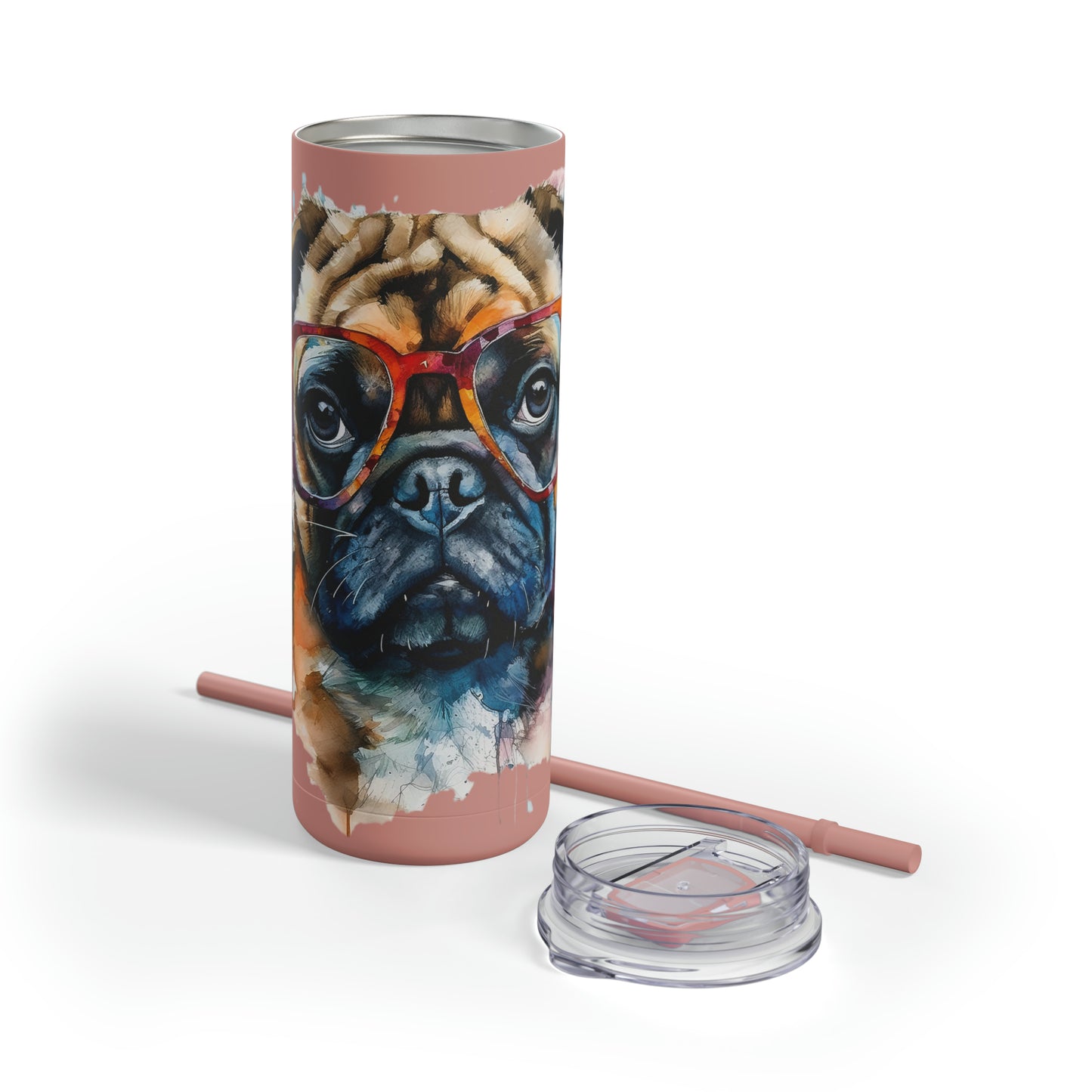 Pug 6 Maars Maker Skinny Matte Tumbler, 20oz