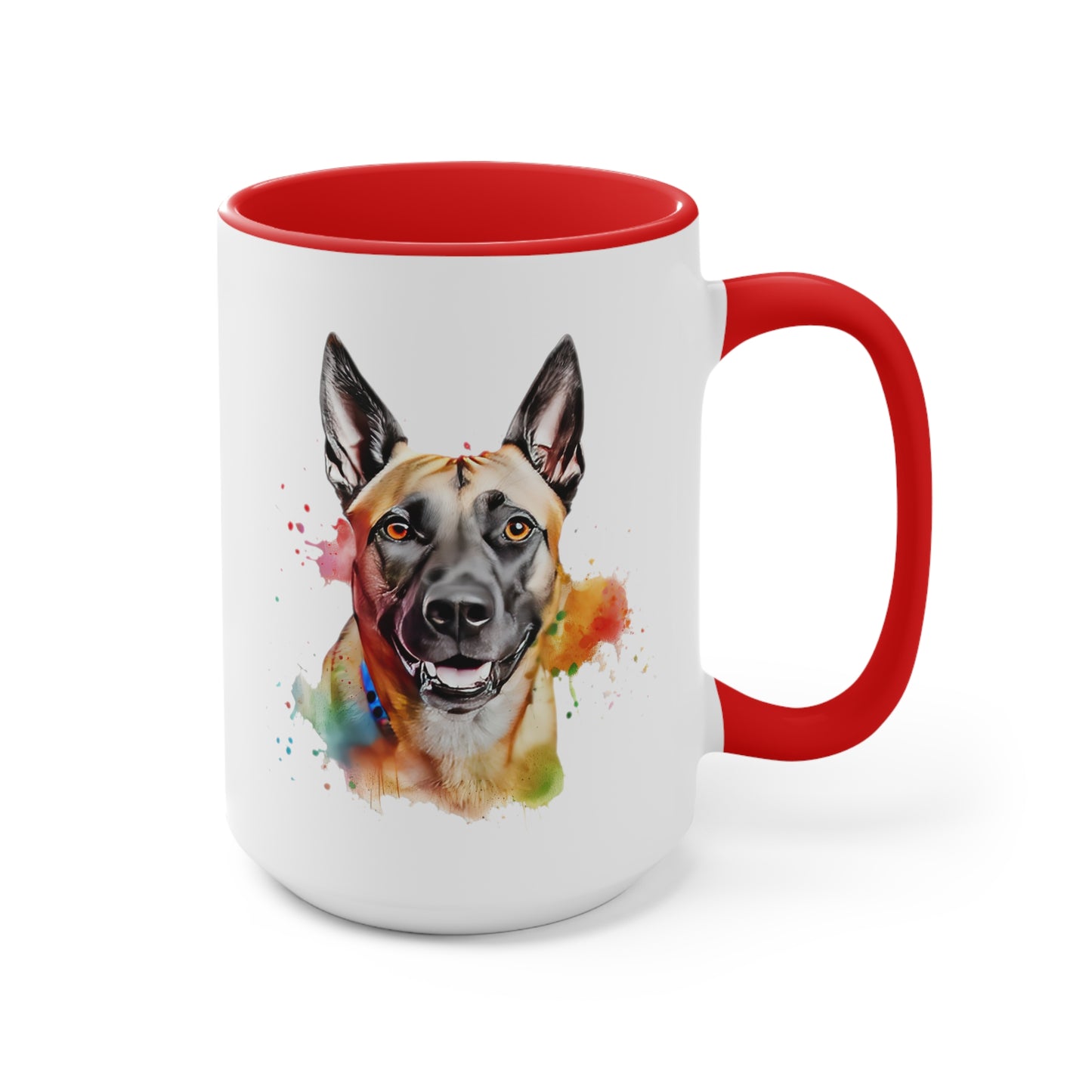 Belgium Malinois 4 Accent Mugs