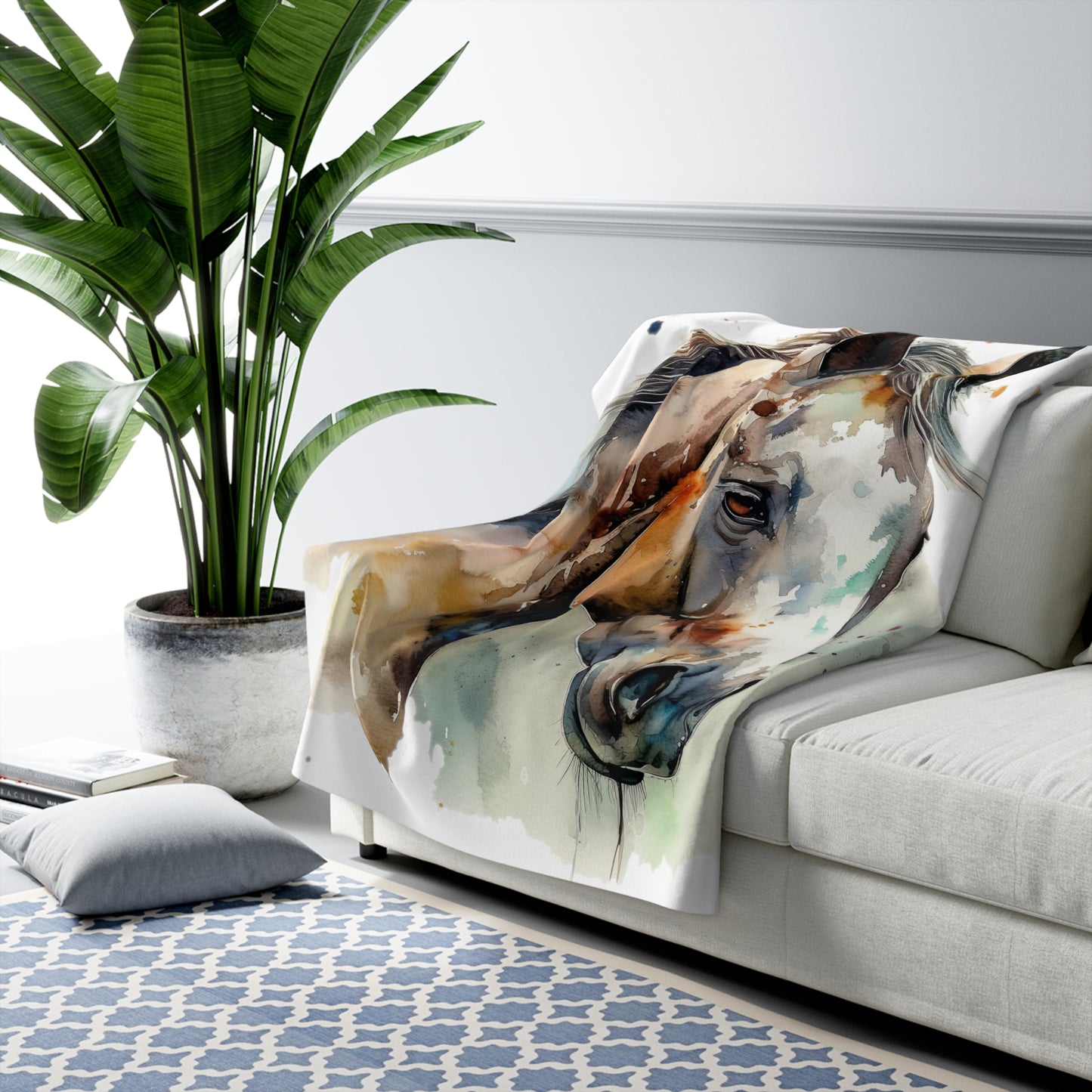 Horse Rescue 22 Sherpa Fleece Blanket