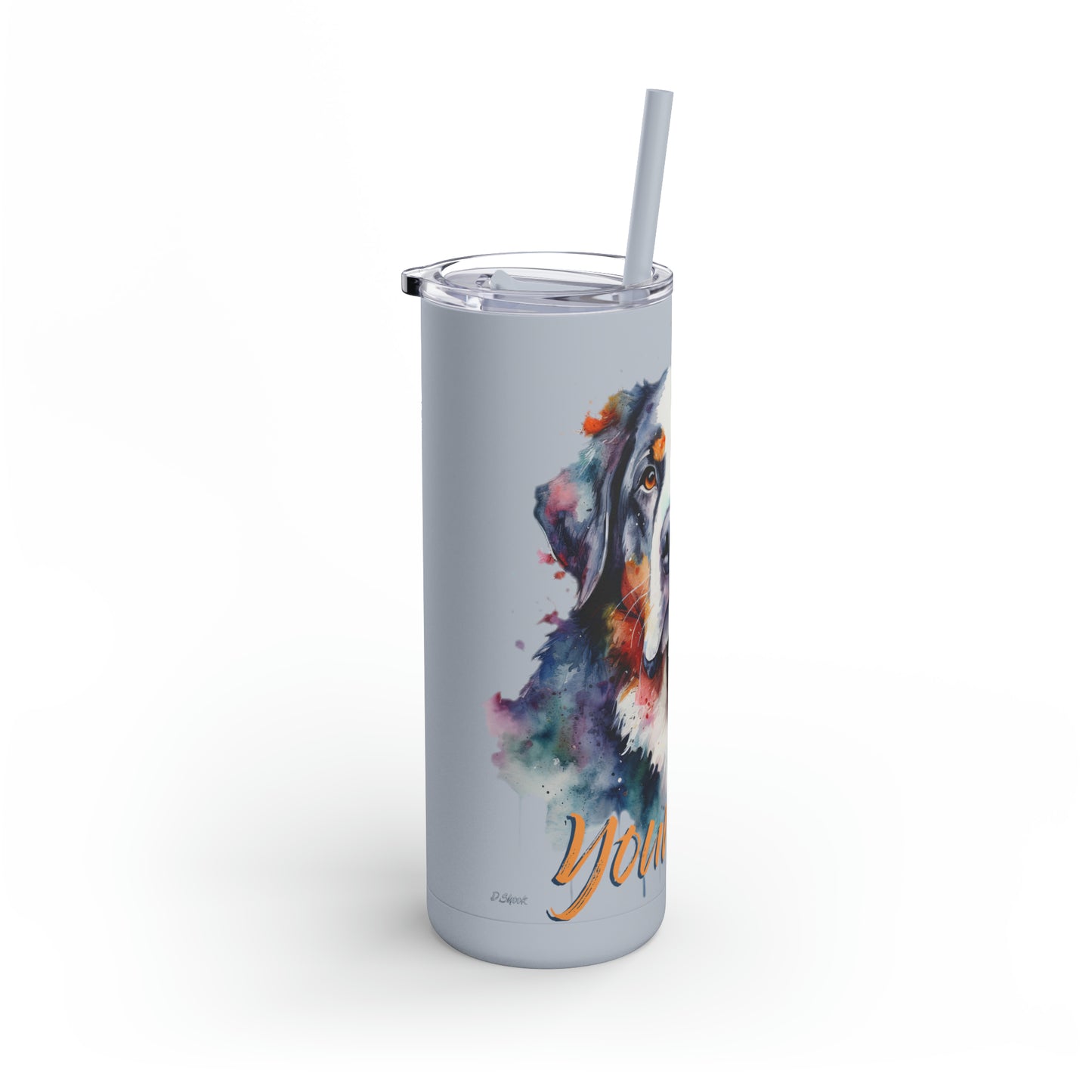 Greater Swiss Mountain Dog 3 (Your Text) Maars Maker Skinny Matte Tumbler, 20oz