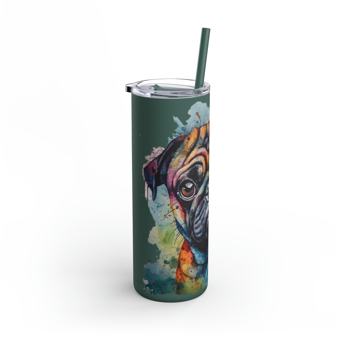 Pug 2 Maars Maker Skinny Matte Tumbler, 20oz