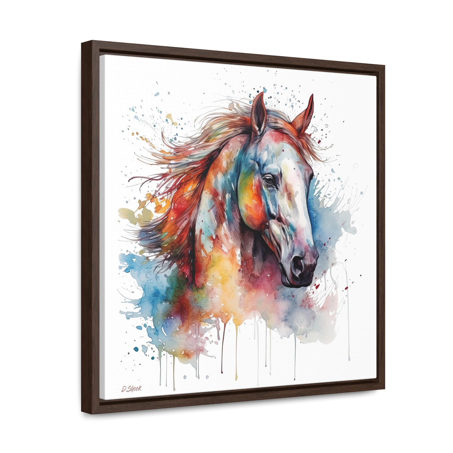 Horse Rescue 12 Gallery Canvas Wraps, Square Frame