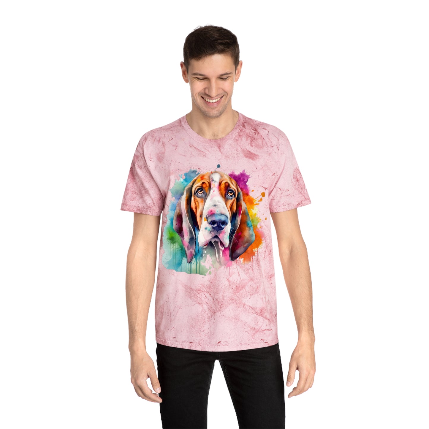 Basset Hound 3 Unisex Color Blast T-Shirt