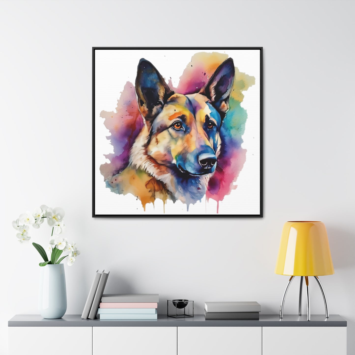German Sheppard 3B Gallery Canvas Wraps, Square Frame