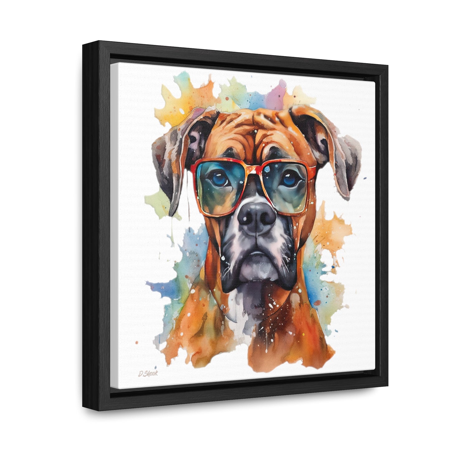 Boxer 4 Gallery Canvas Wraps, Square Frame