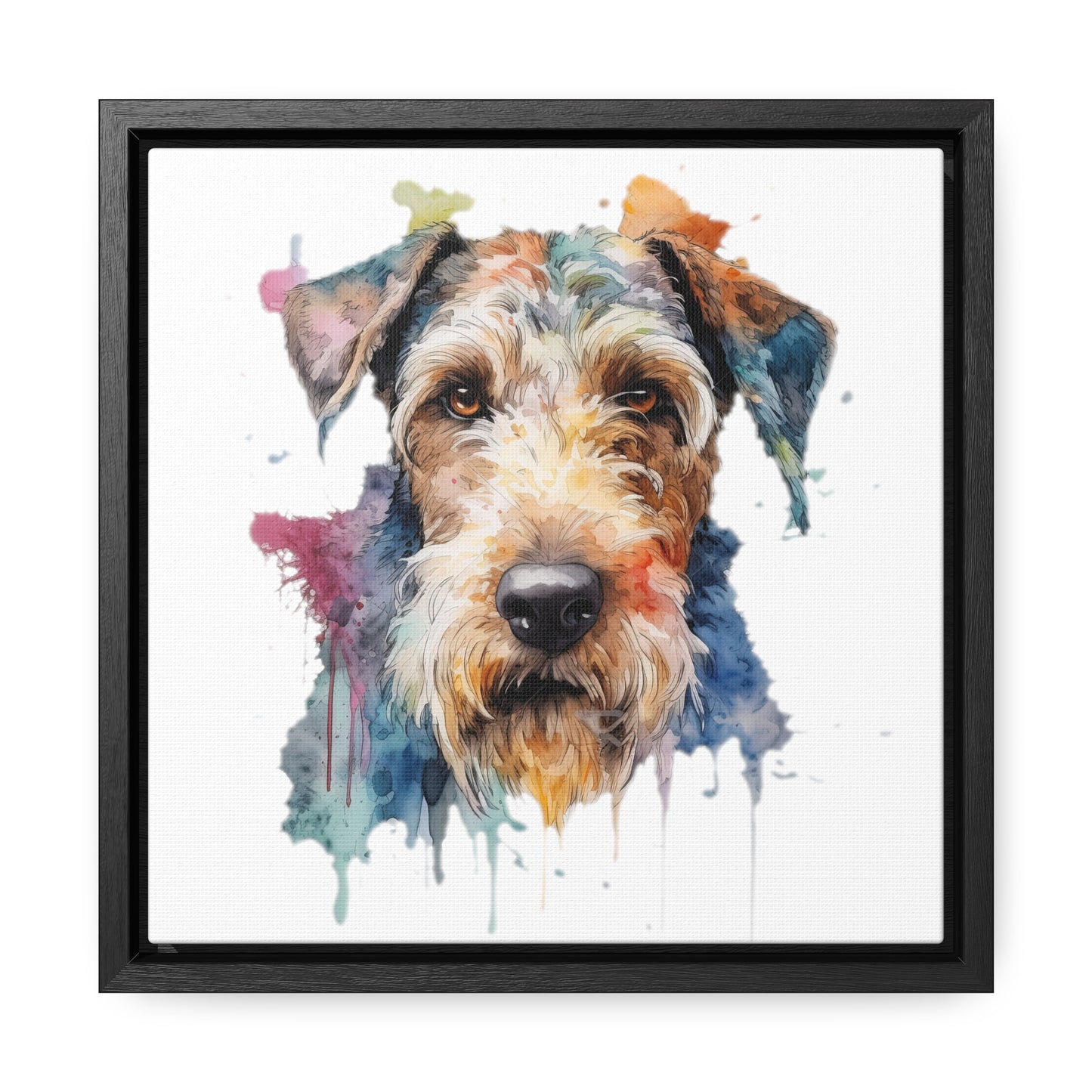 Airedale Terrier 2 Gallery Canvas Wraps, Square Frame
