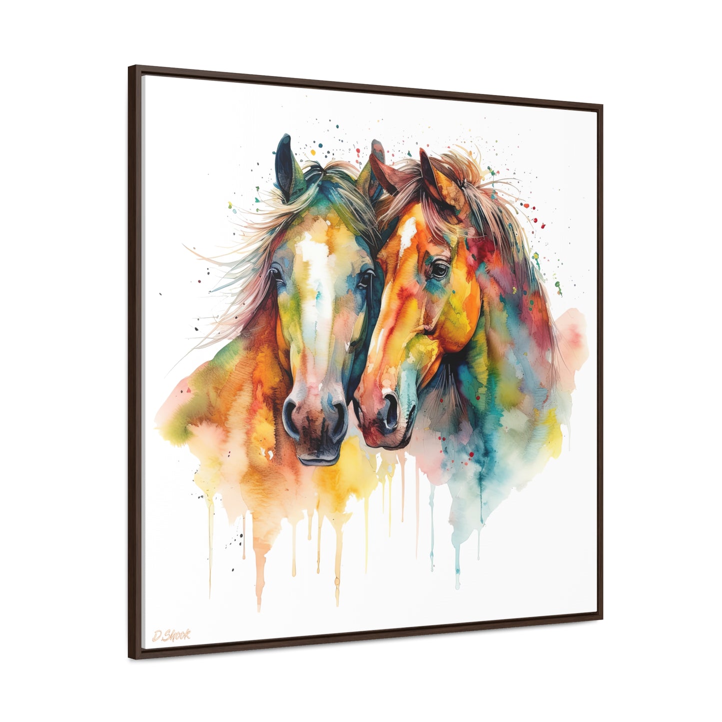 Horse Rescue 6 Gallery Canvas Wraps, Square Frame