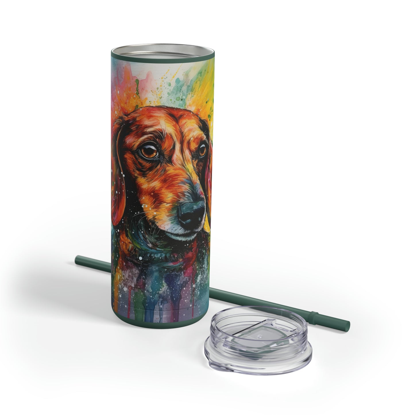 Dachshund 2 Maars Maker Skinny Matte Tumbler, 20oz
