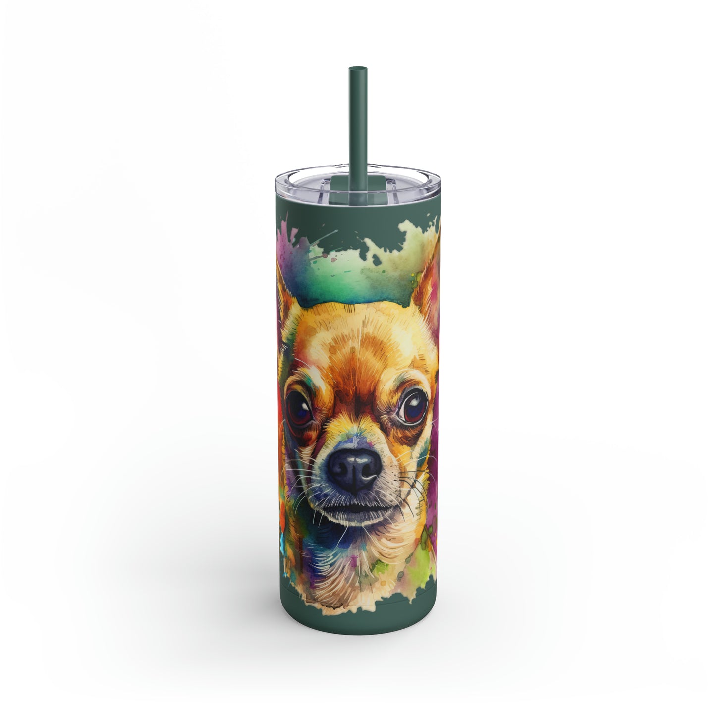 Chihuahua 7 Maars Maker Skinny Matte Tumbler, 20oz