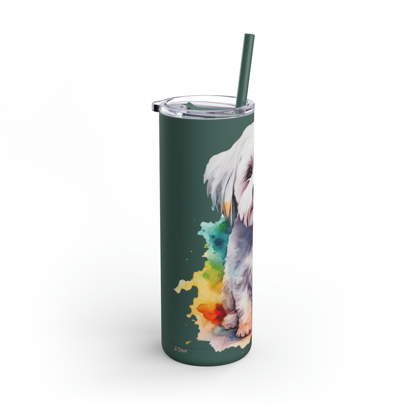 Maltese Dog 3 Maars Maker Skinny Matte Tumbler, 20oz