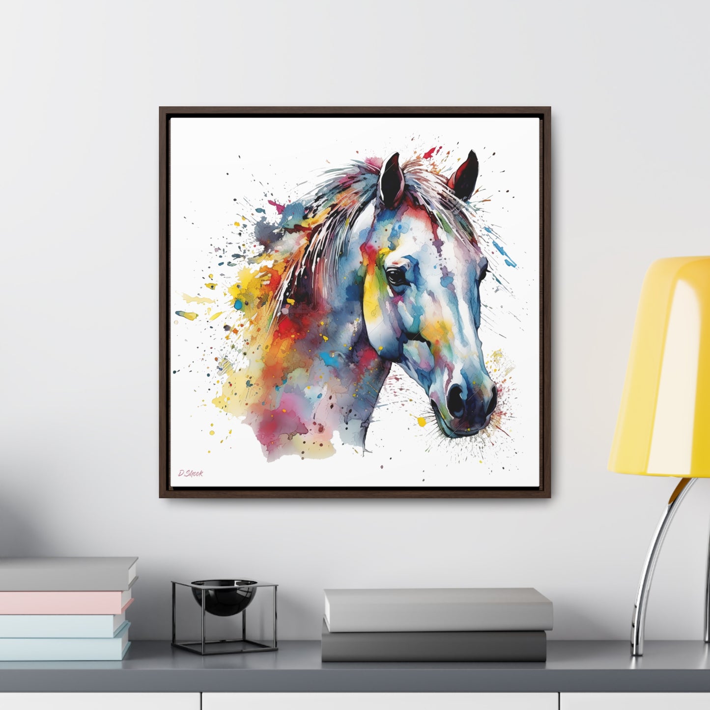 Horse Rescue 14 Gallery Canvas Wraps, Square Frame