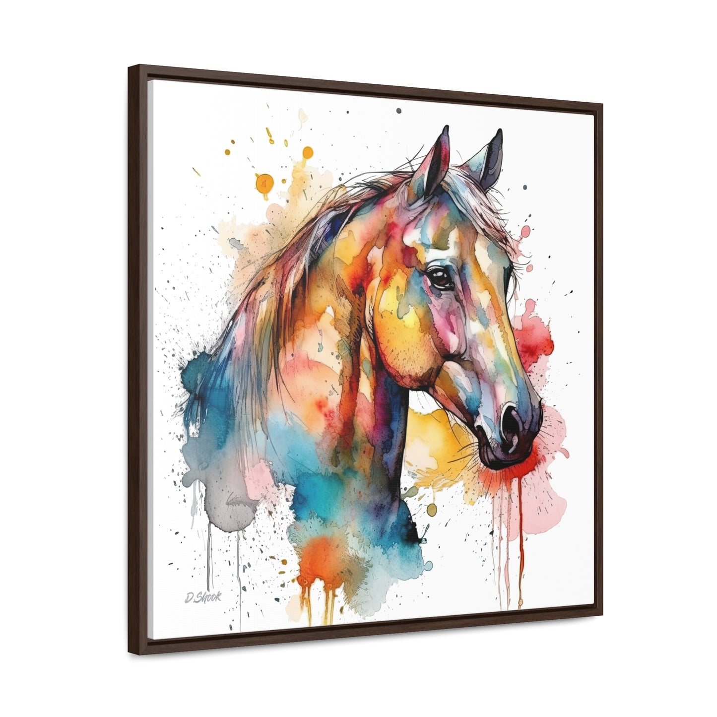 Horse Rescue 2 Gallery Canvas Wraps, Square Frame