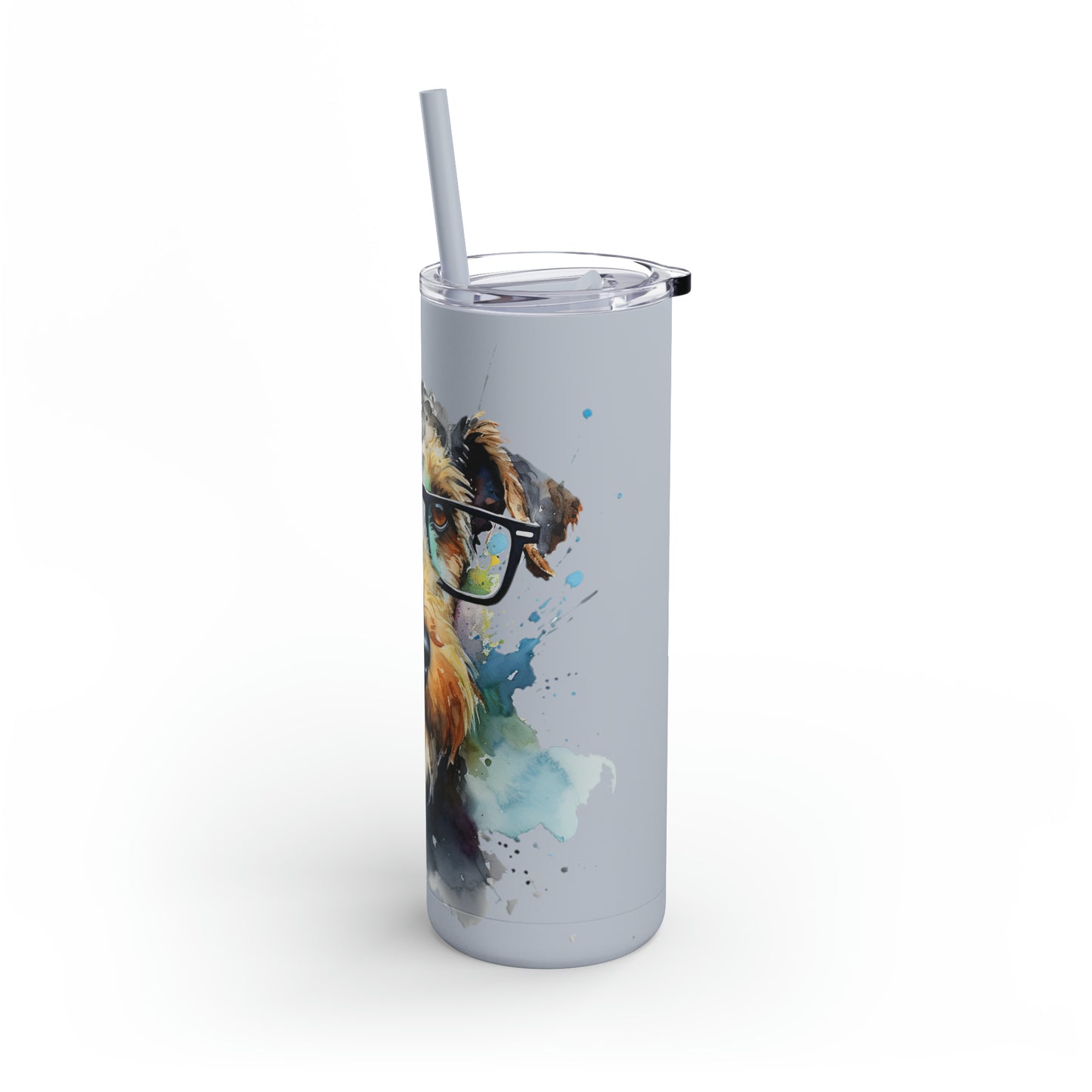 Airedale Terrier 7 Maars Maker Skinny Matte Tumbler, 20oz