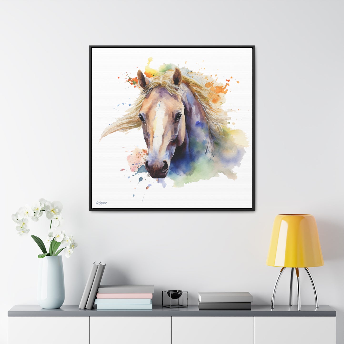 Horse Rescue 19 Gallery Canvas Wraps, Square Frame