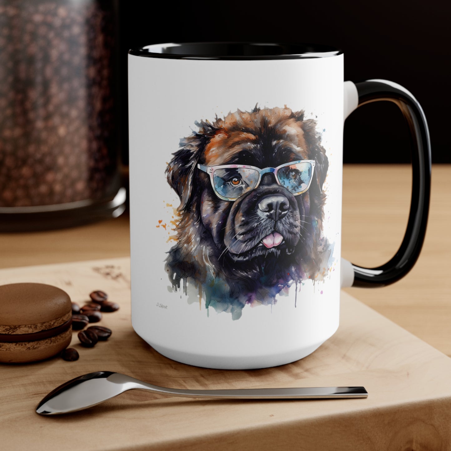 Newfoundland Dog 5 Accent Mugs