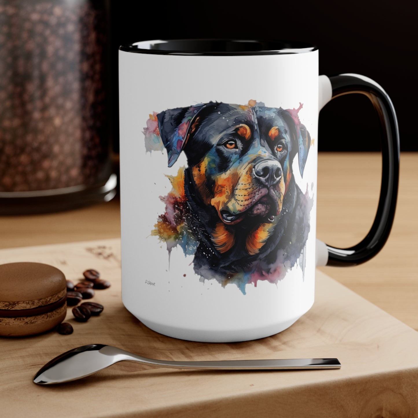 Rottweiler 3 Accent Mugs
