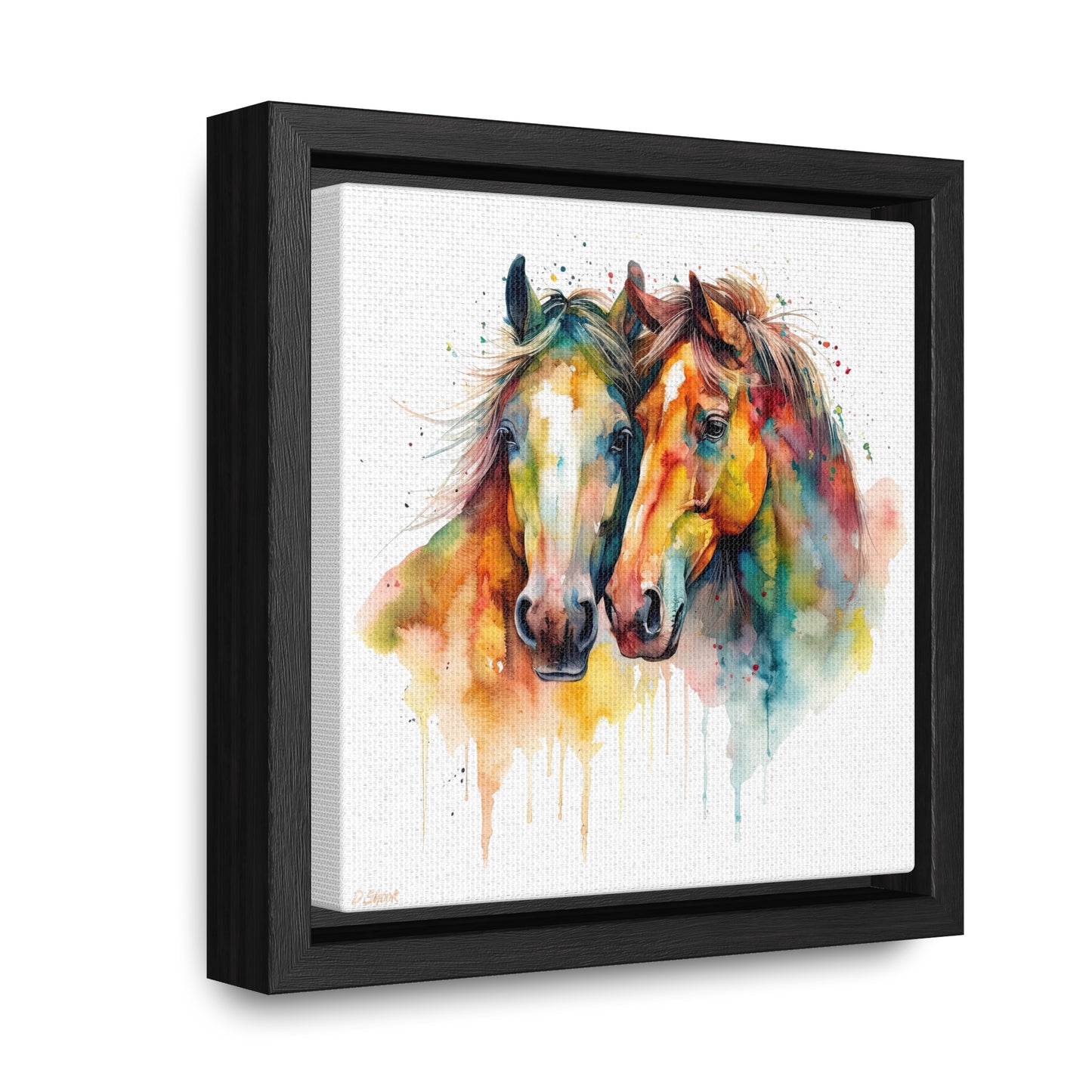 Horse Rescue 6 Gallery Canvas Wraps, Square Frame