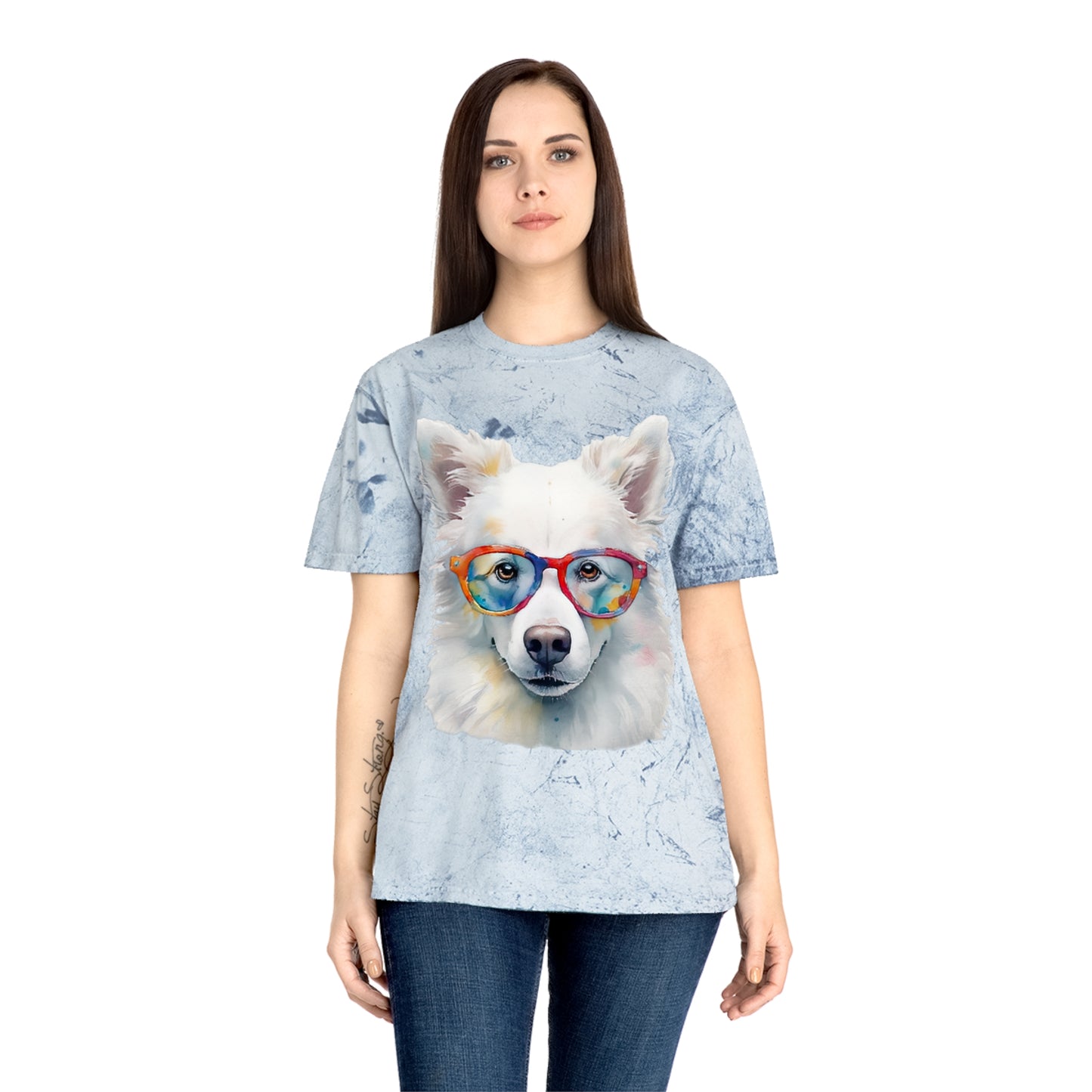 American Eskimo Dog 5 Unisex Color Blast T-Shirt