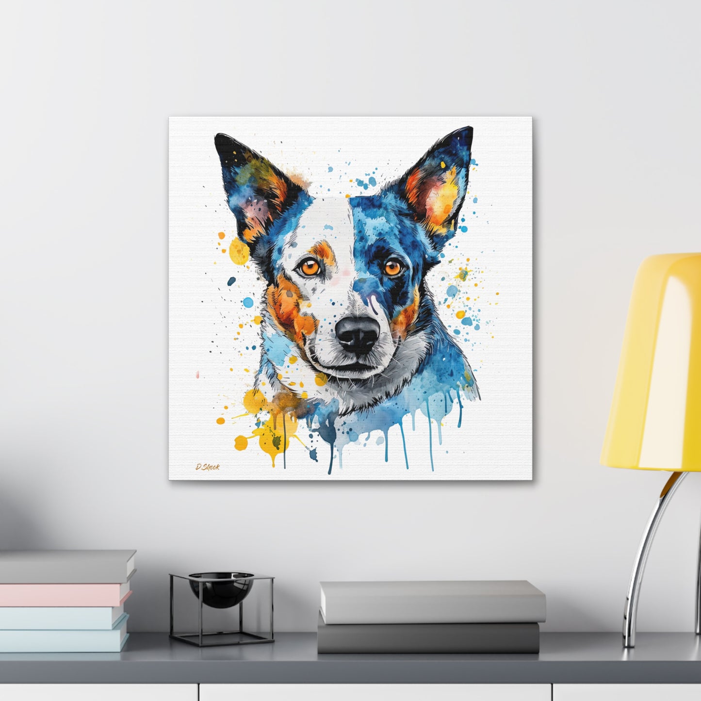 Blue Heeler 2 Canvas Gallery Wraps