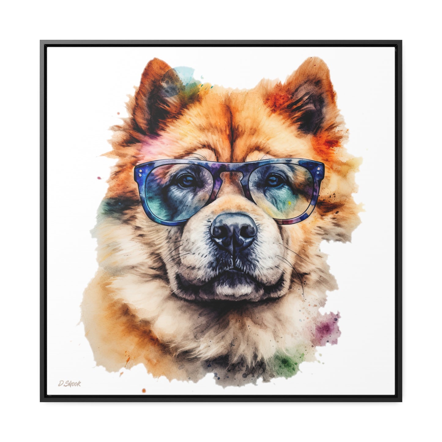 Chow Chow 5 Gallery Canvas Wraps, Square Frame