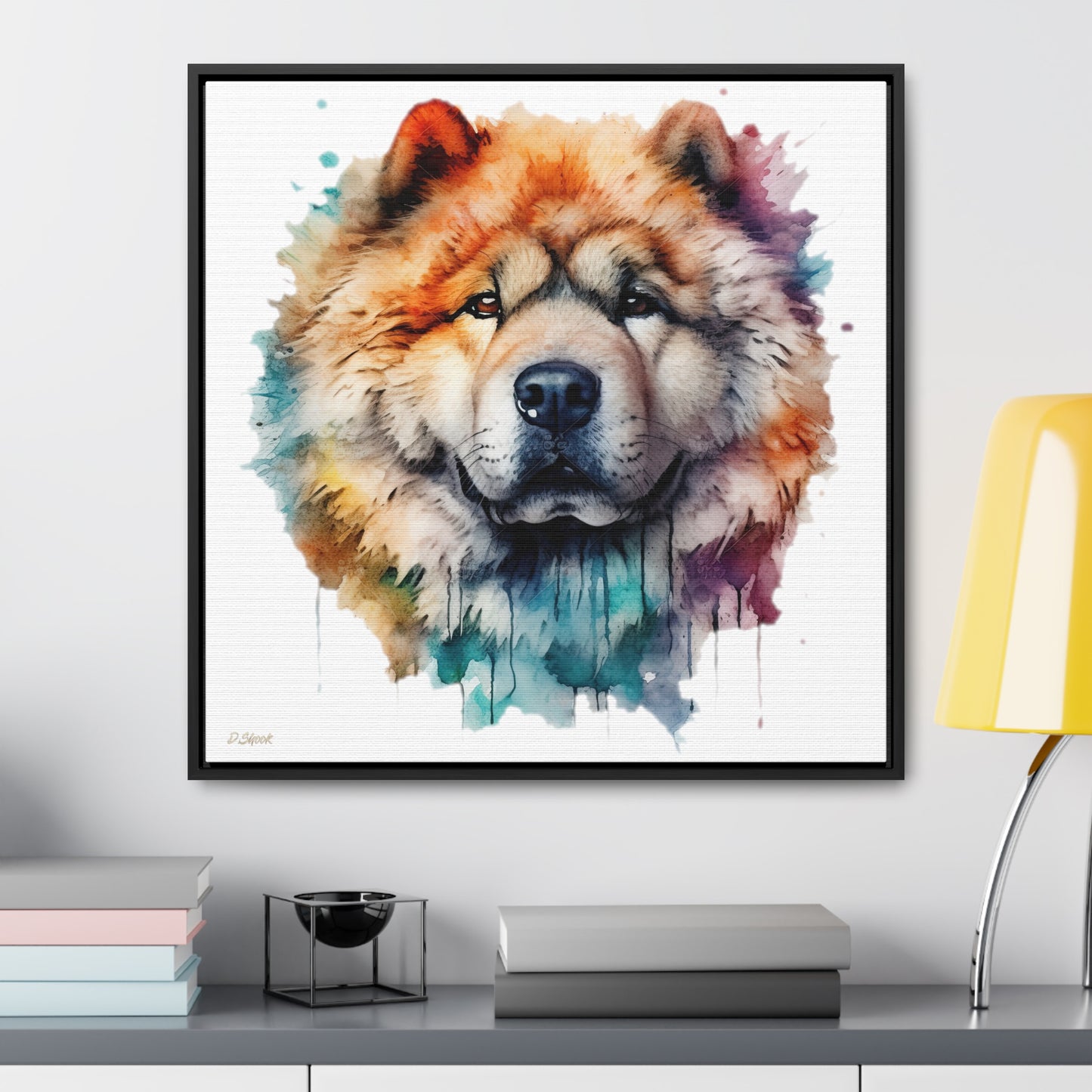 Chow Chow 3 Gallery Canvas Wraps, Square Frame