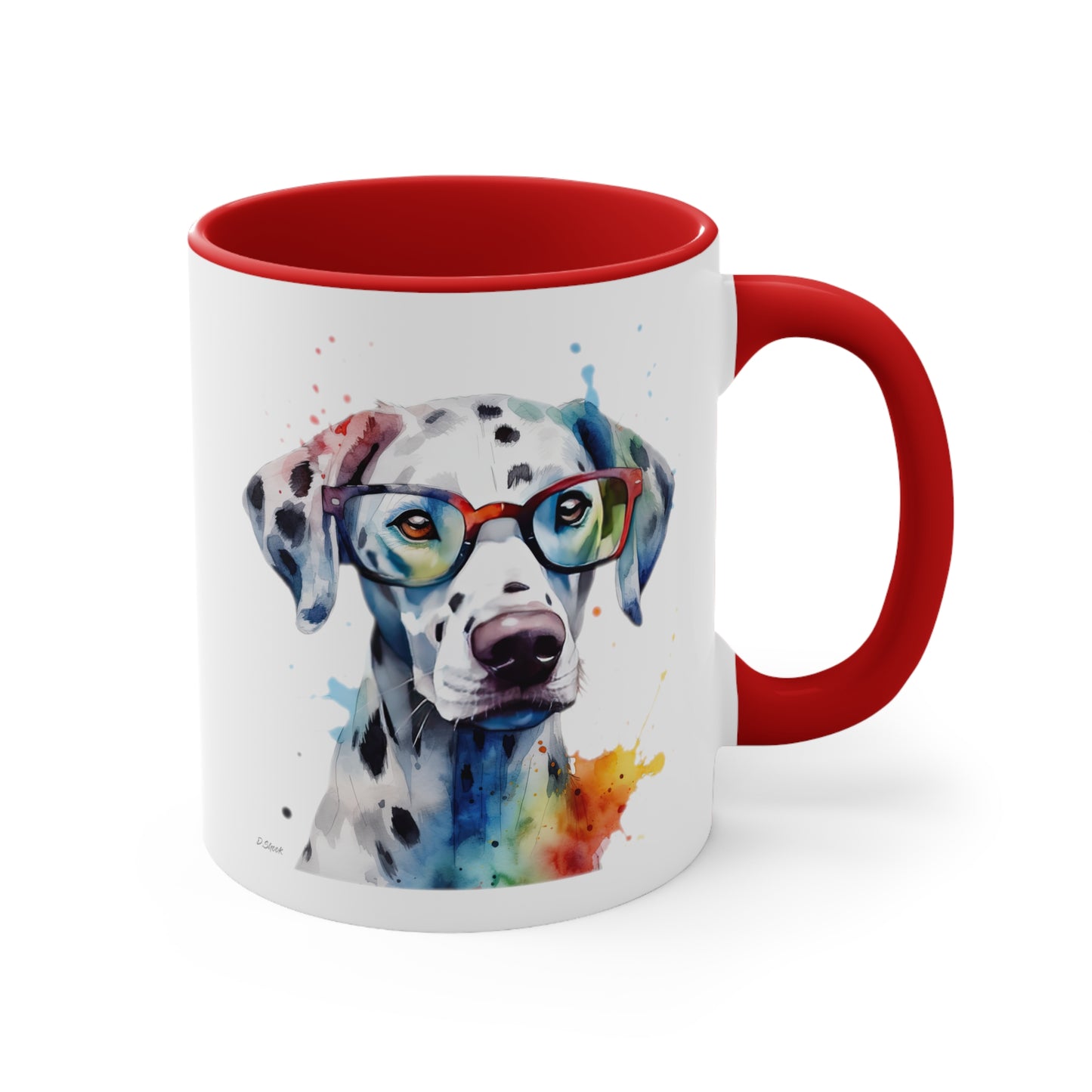 Dalmatian 4 Accent Mugs