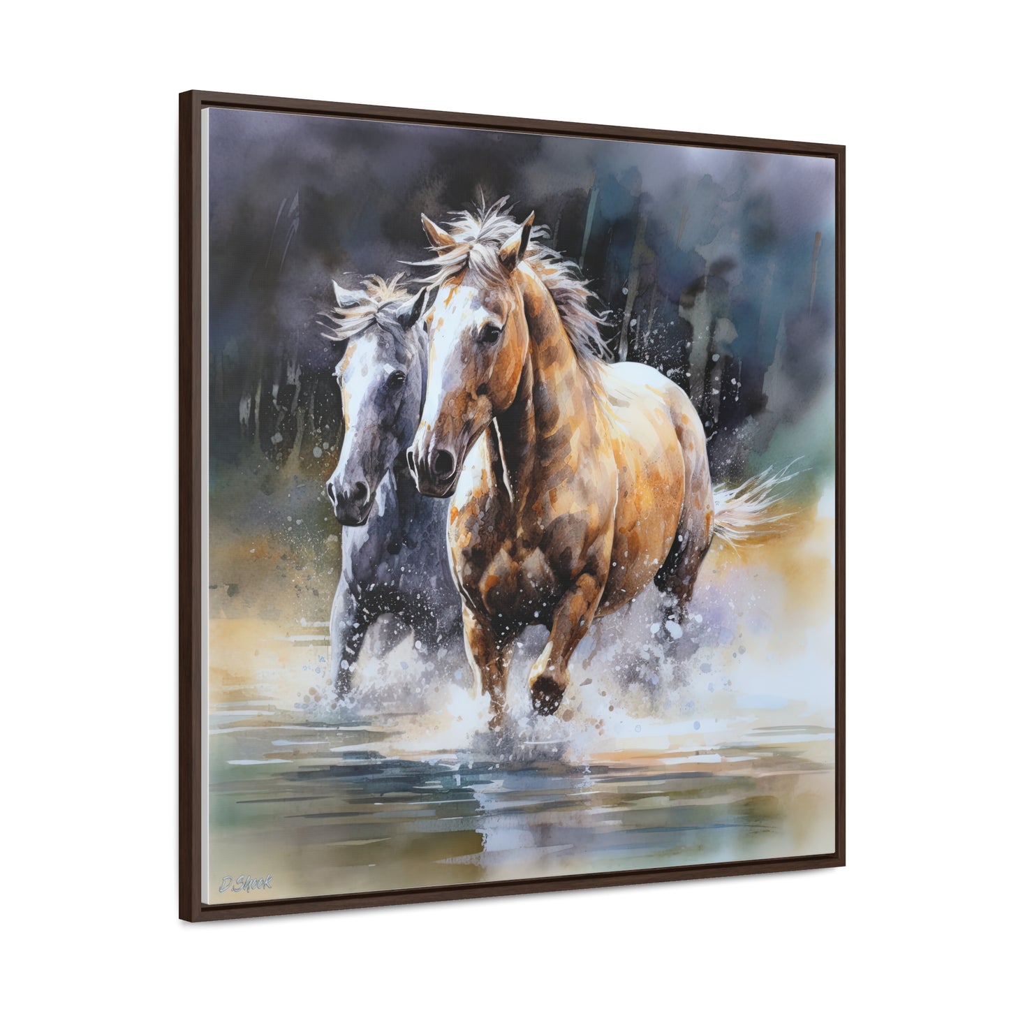 Horse Rescue 18 Gallery Canvas Wraps, Square Frame