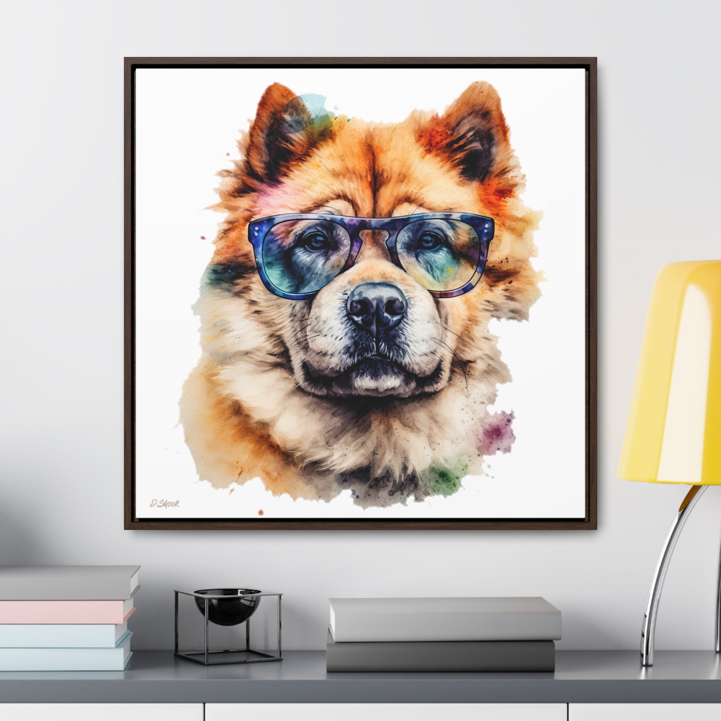 Chow Chow 5 Gallery Canvas Wraps, Square Frame
