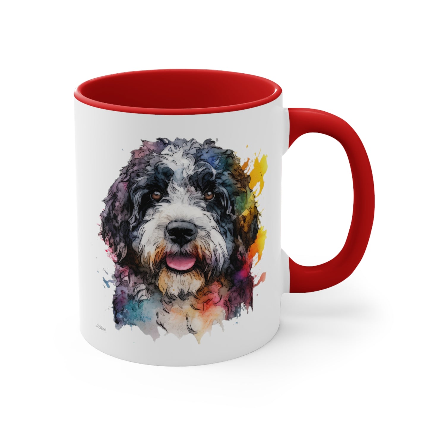 Portuguese Water Dog 2 Accent Mugs