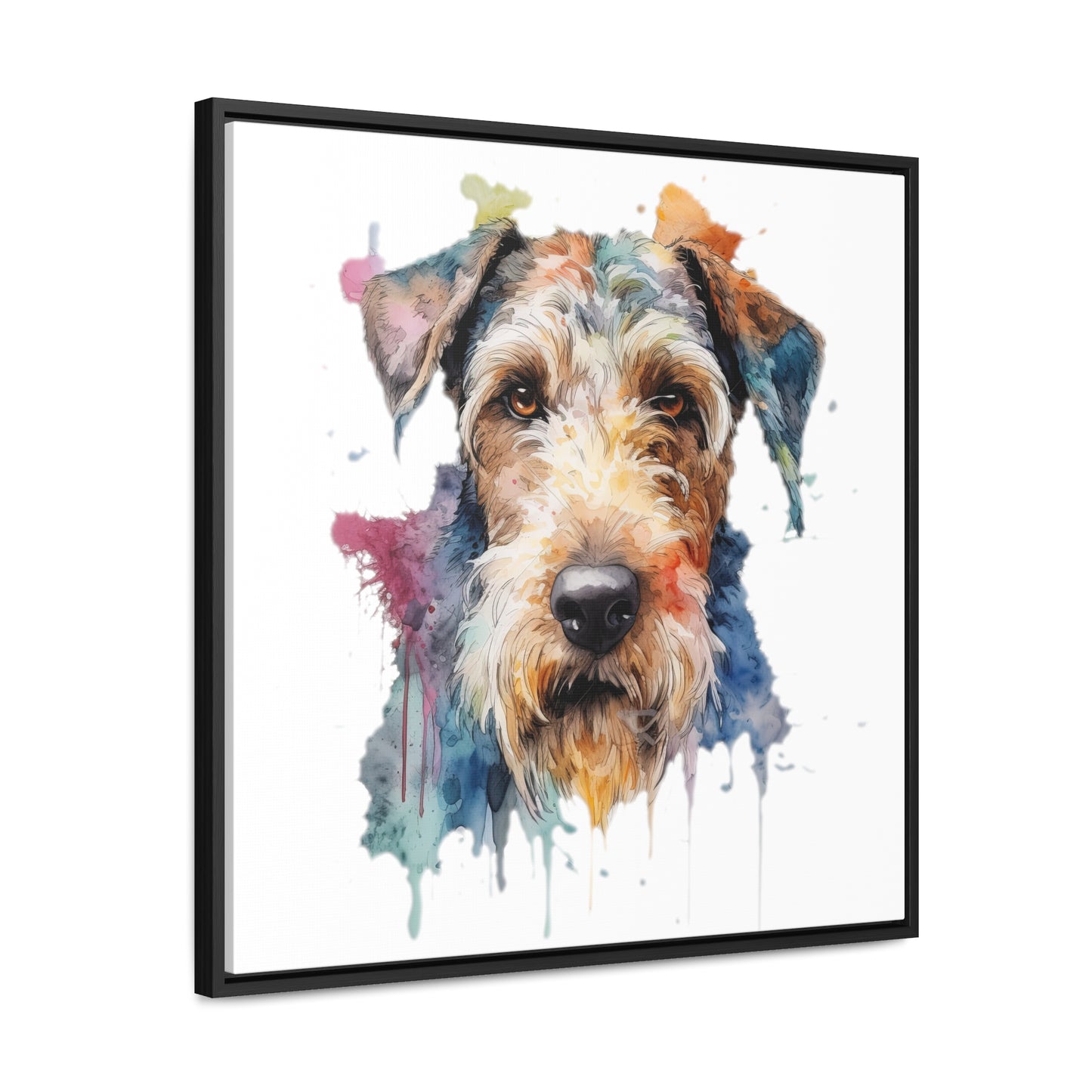 Airedale Terrier 2 Gallery Canvas Wraps, Square Frame