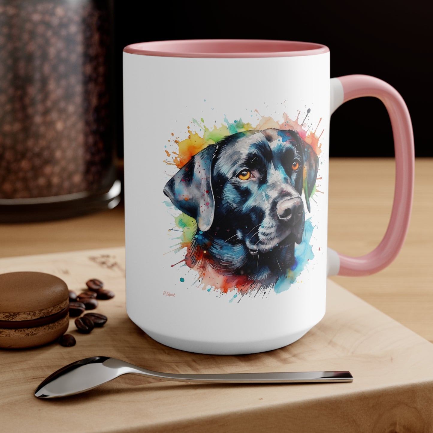 Black Lab 5 Accent Mugs