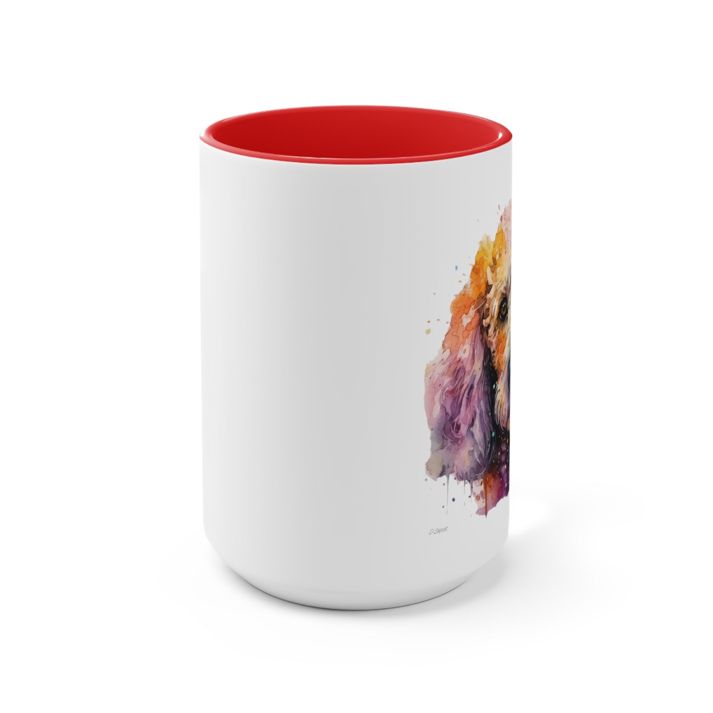 Poodle 1 Accent Mugs
